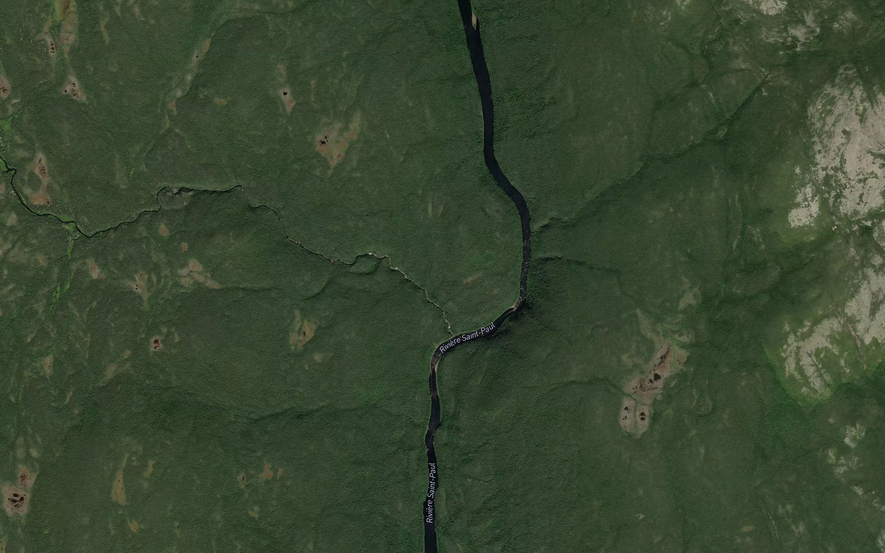 Satellite map of the Les Grands Rapides
