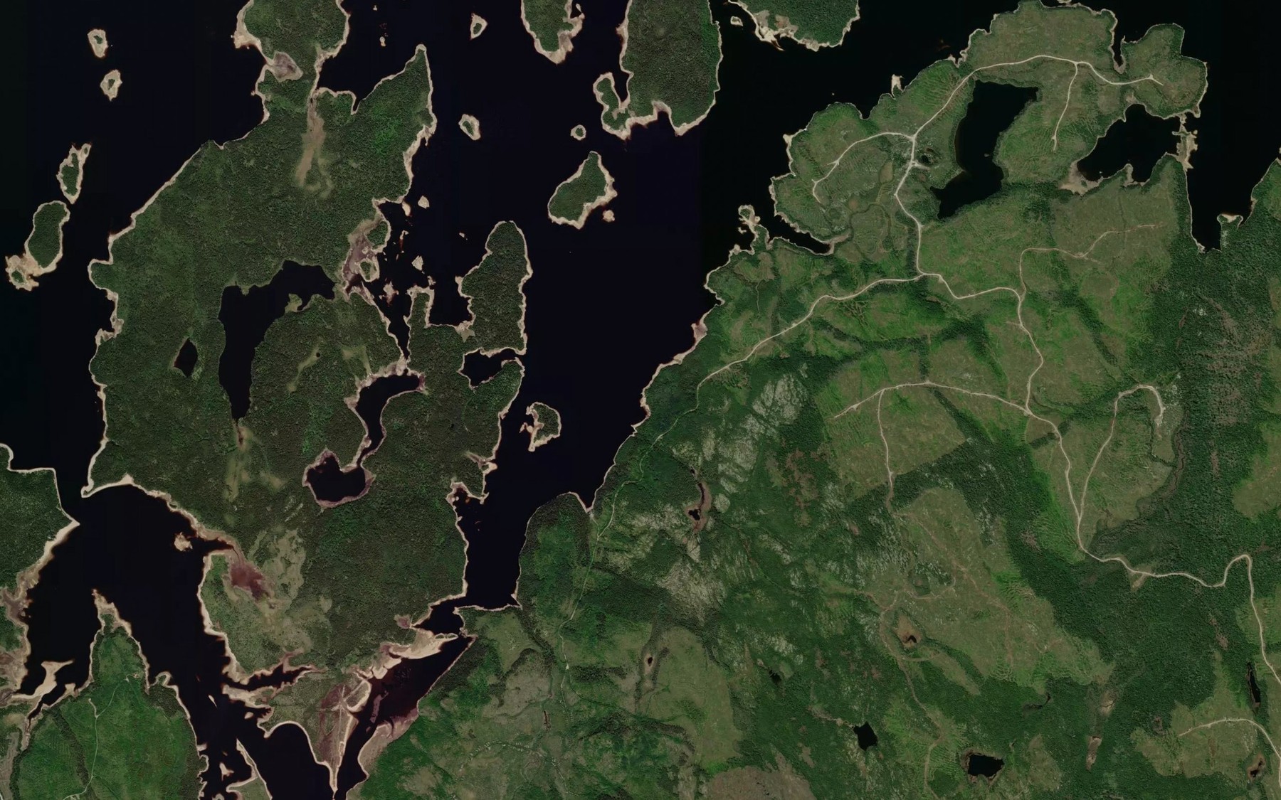 Satellite map of the Baie Arsenault