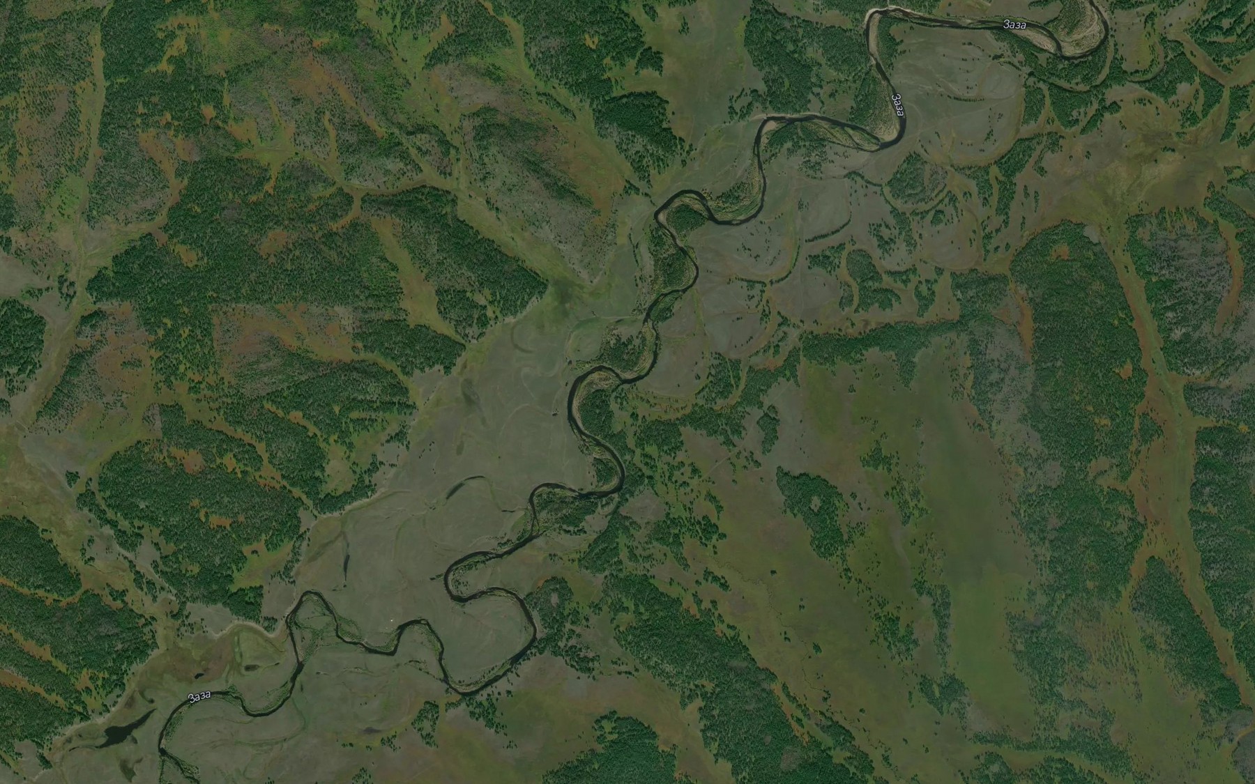 Satellite map of the Yekhe-Gorkhon