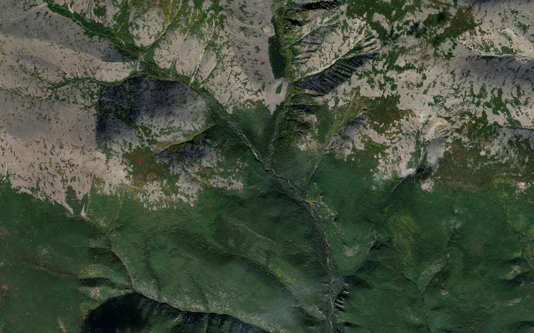 Satellite map of the Siniy