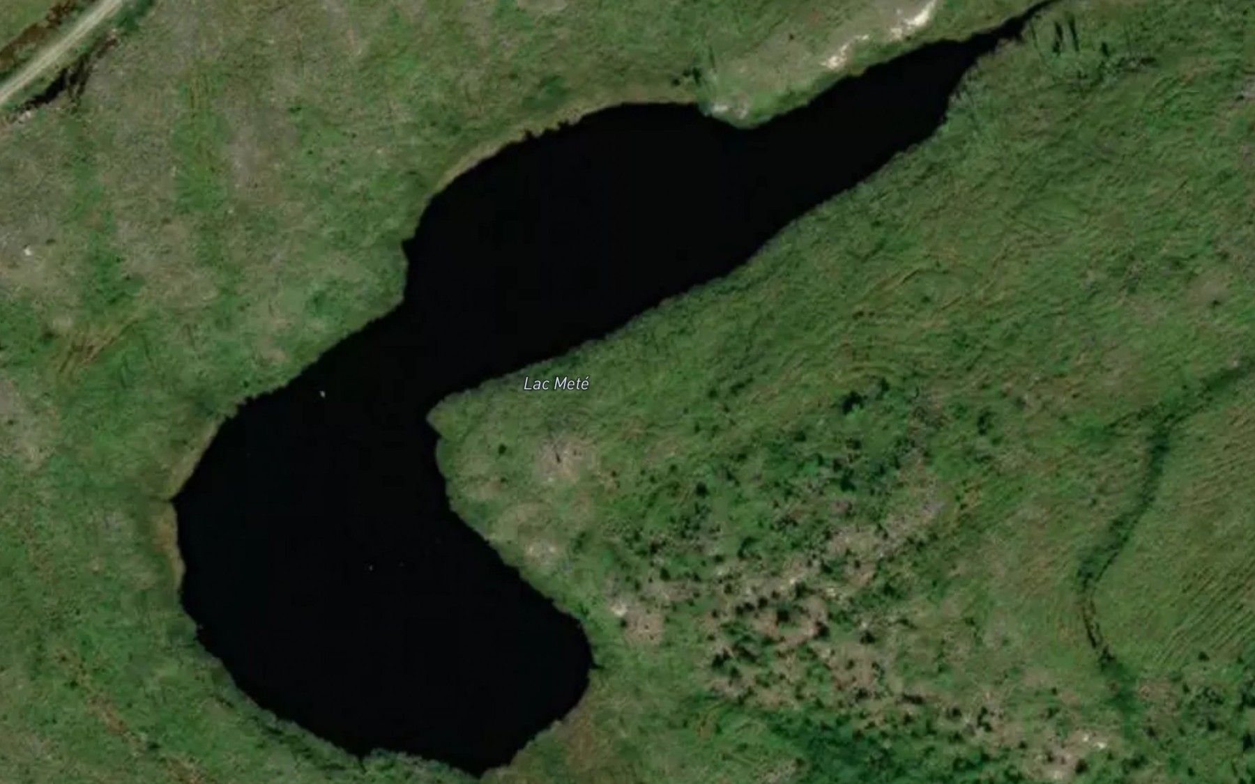 Satellite map of the Lac Mete