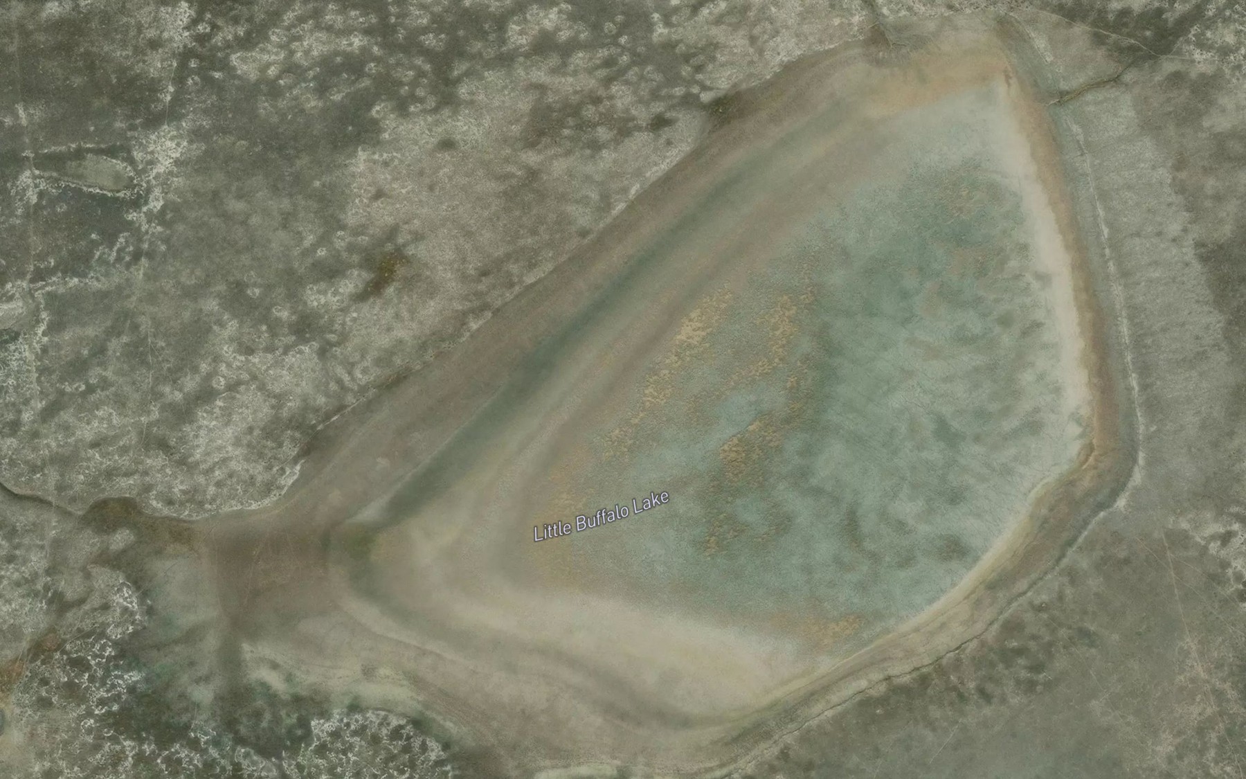 Satellite map of the Little Buffalo Lake