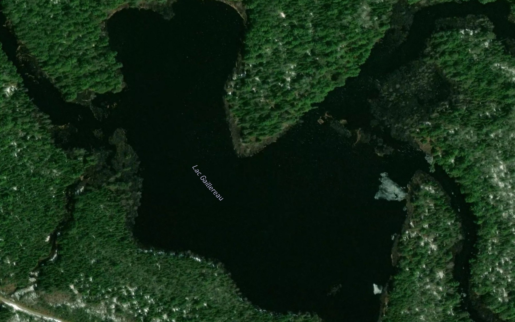 Satellite map of the Lac Gaillereau