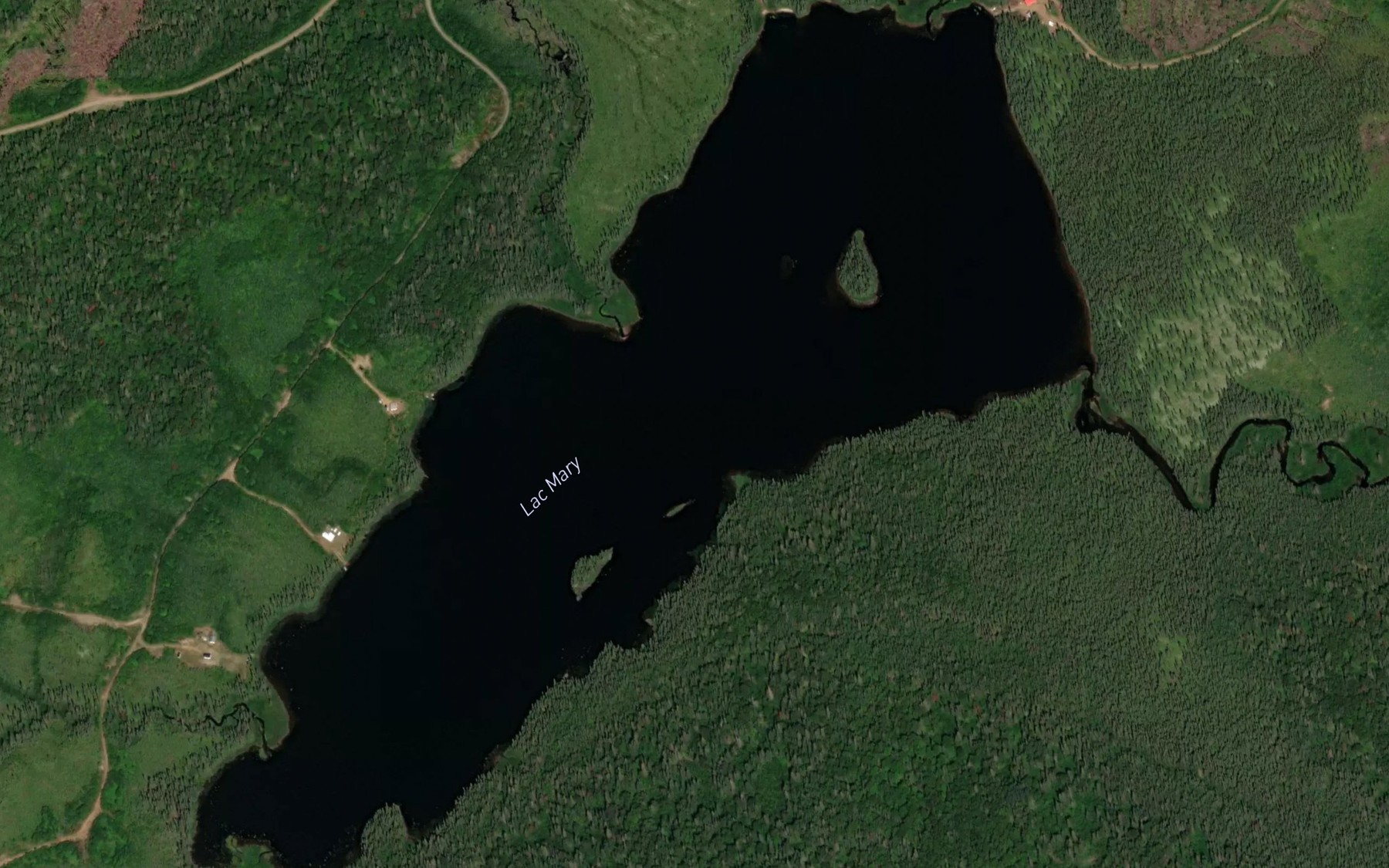 Satellite map of the Lac Mary