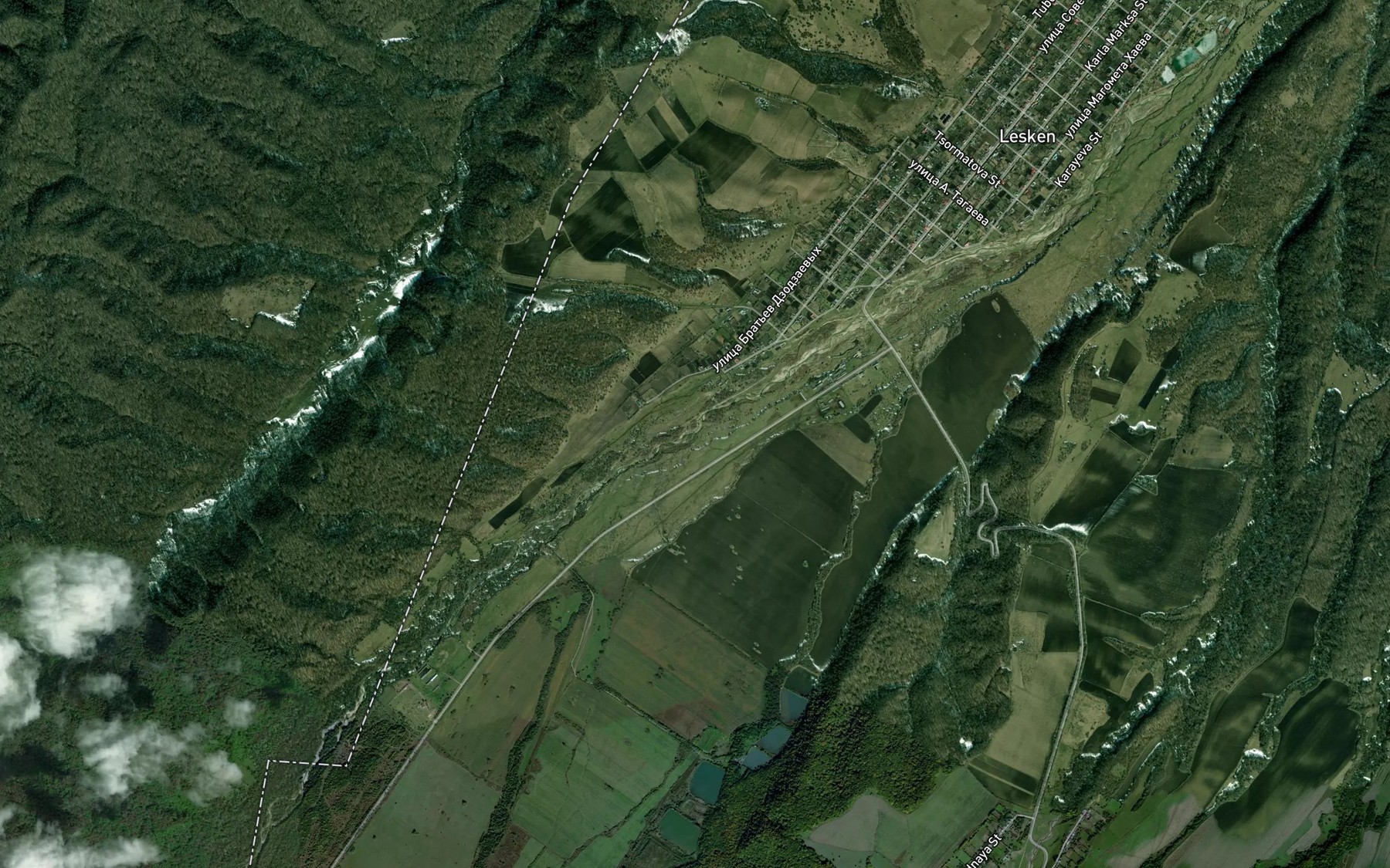 Satellite map of the Khazna