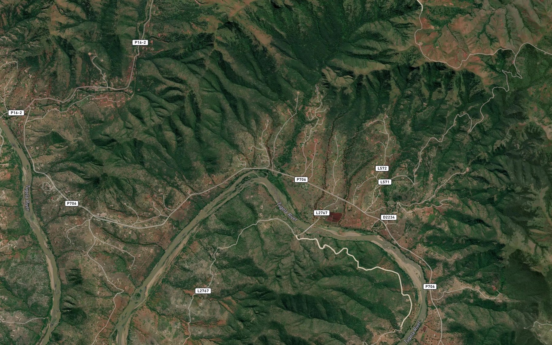Satellite map of the iTulwana