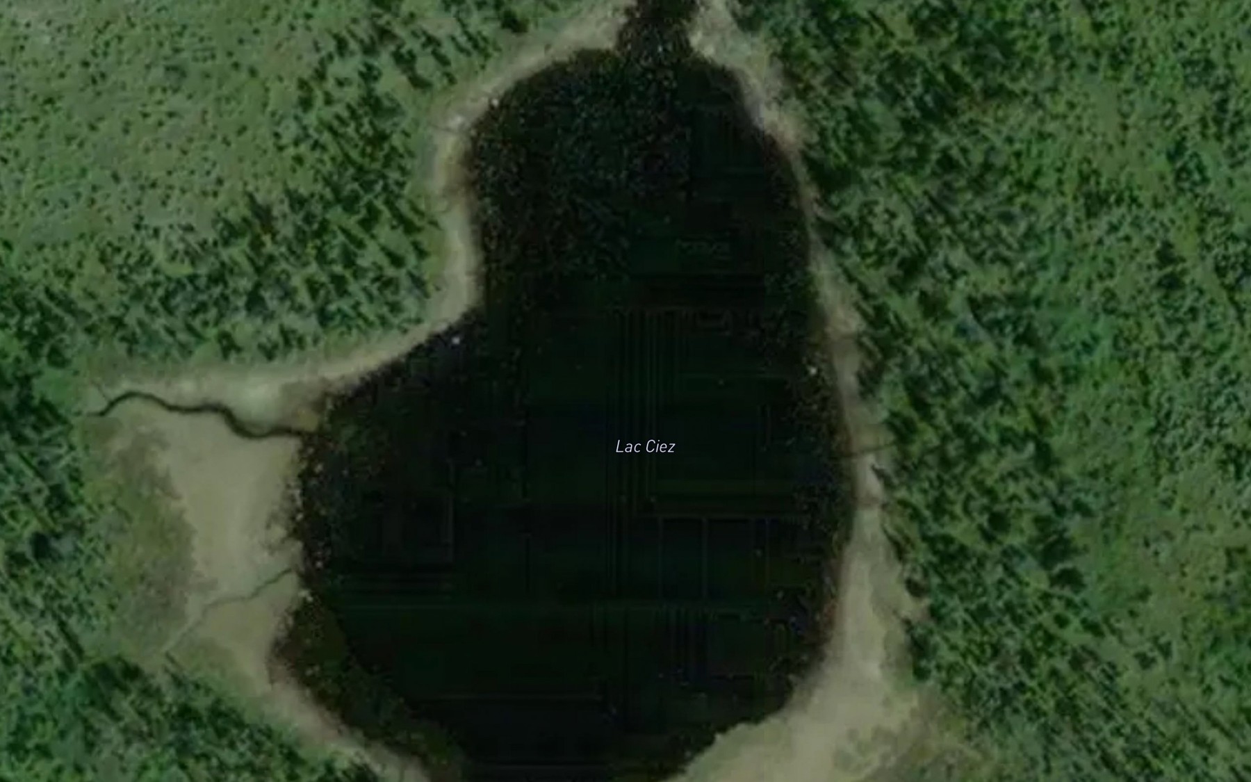 Satellite map of the Lac Ciez