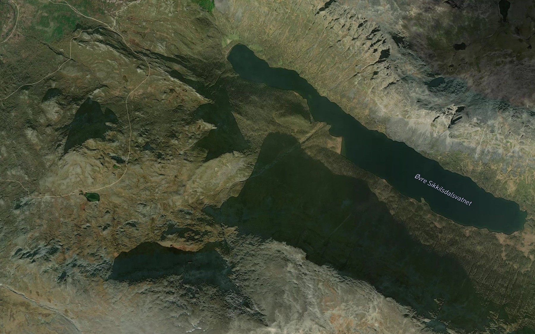 Satellite map of the Gapabekken