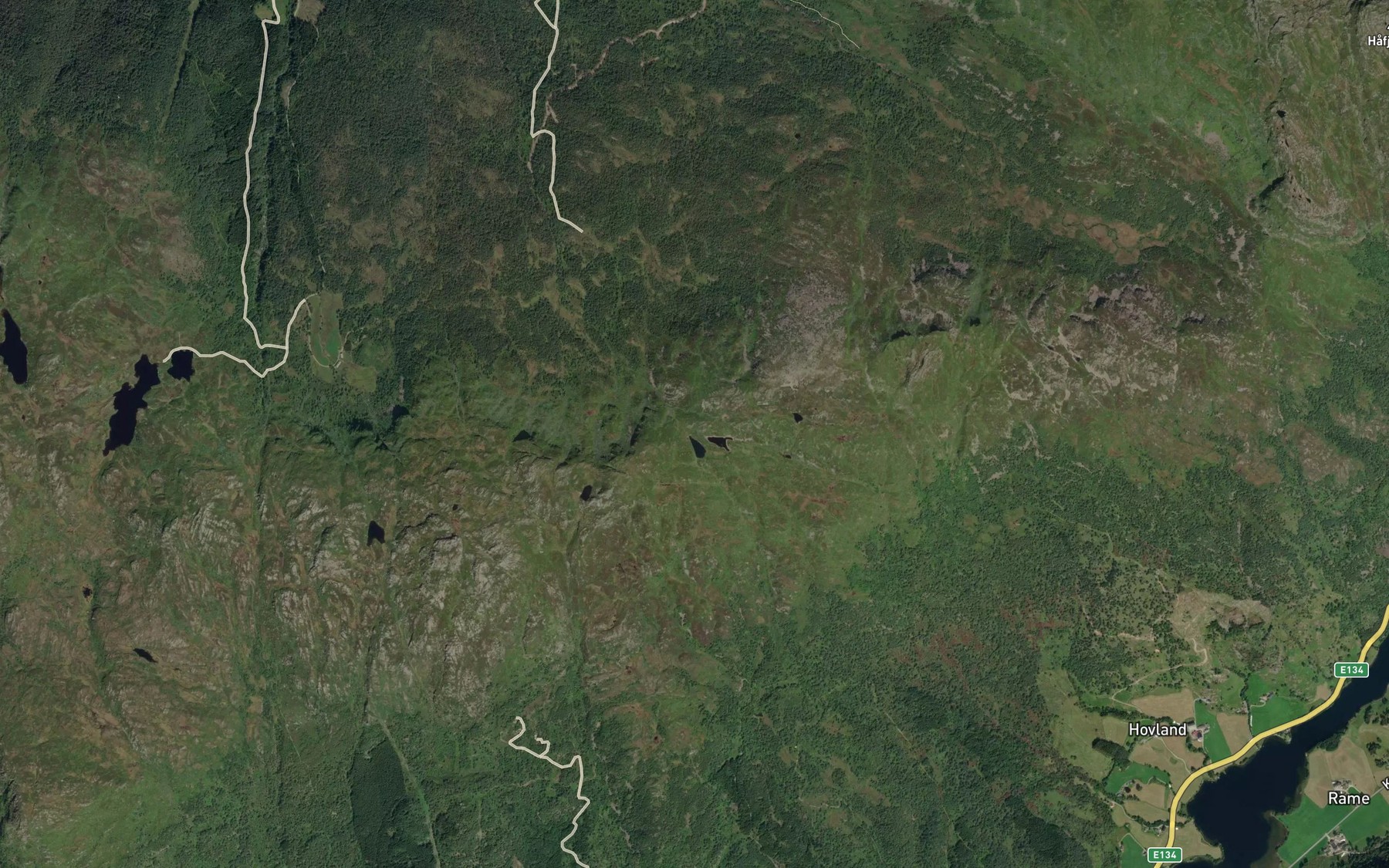 Satellite map of the Skjeldalstjornane