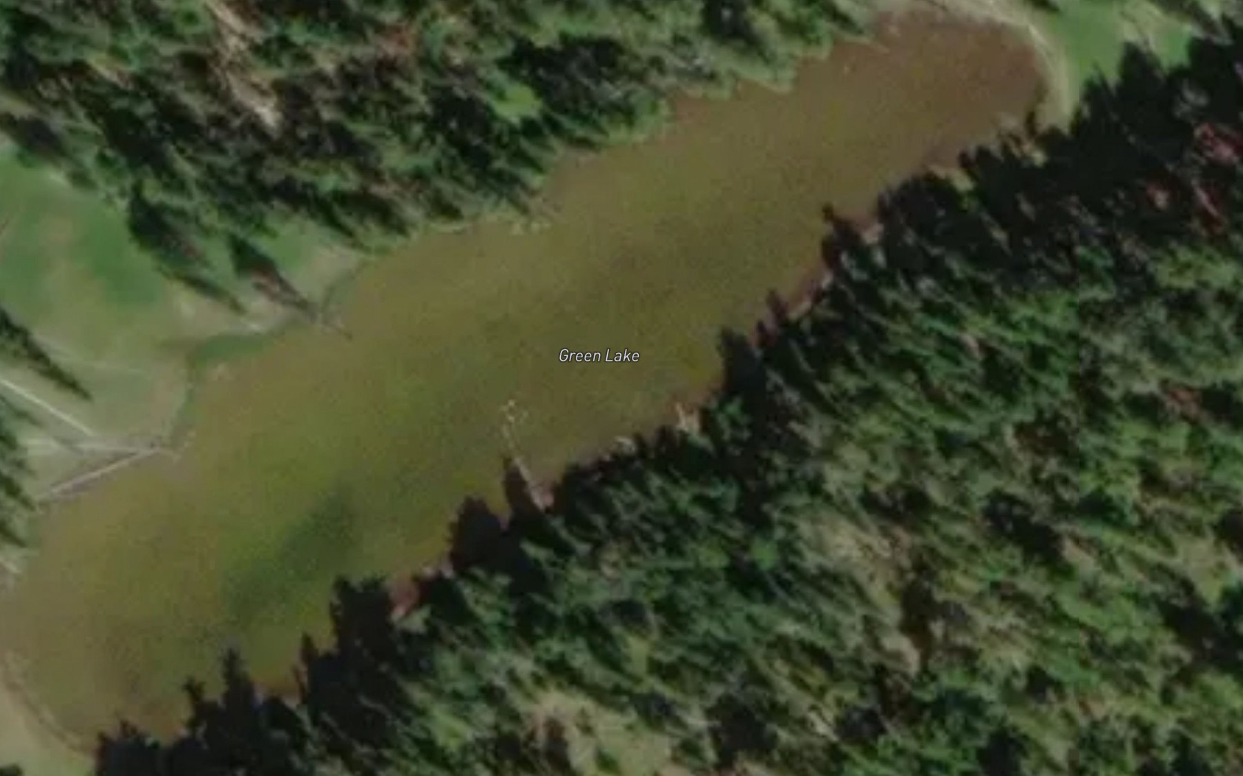 Satellite map of the Green Lake