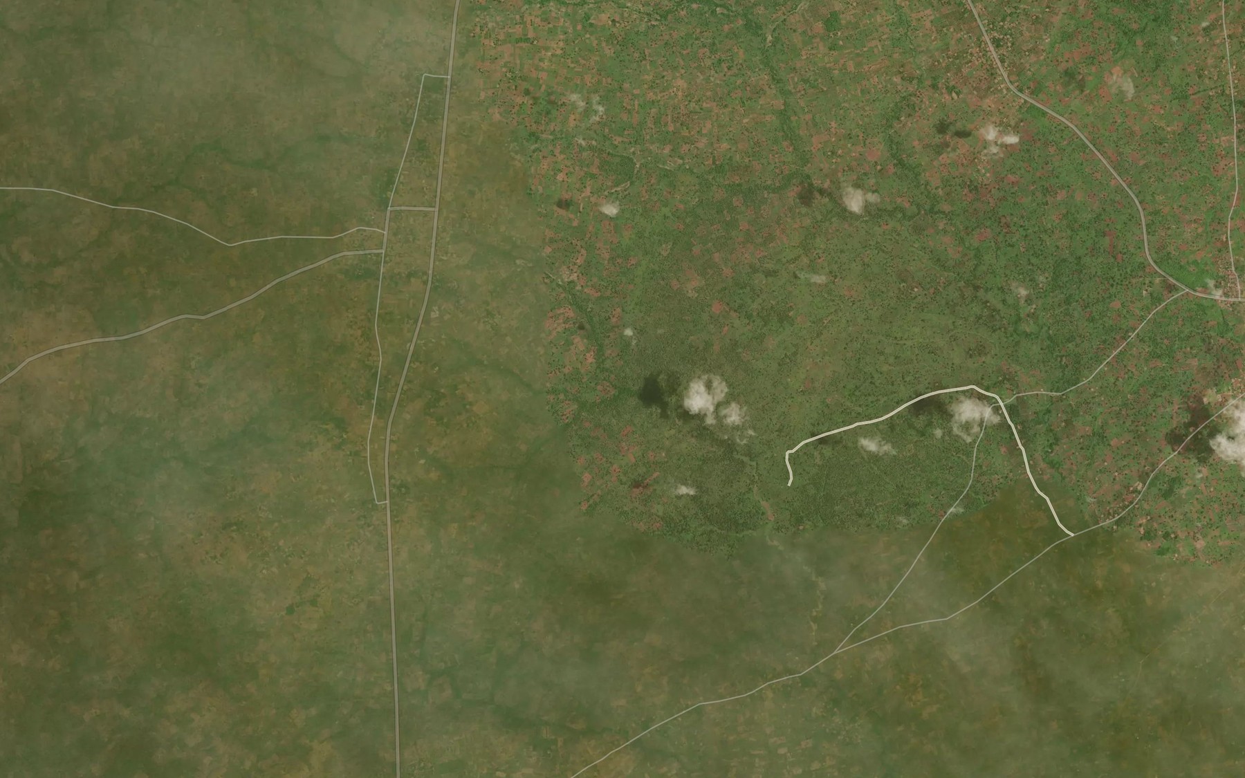 Satellite map of the Niwc Stream