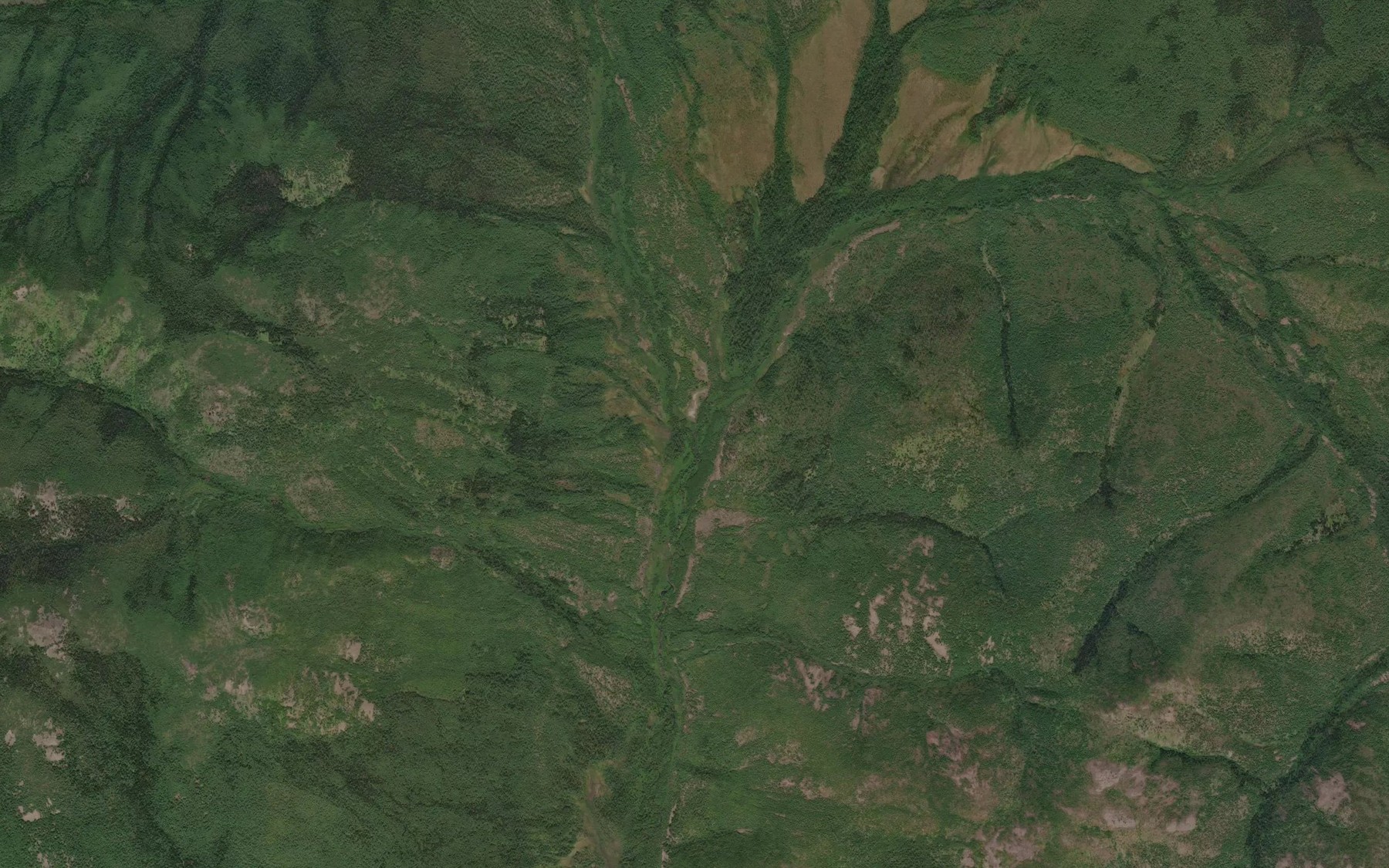 Satellite map of the Uchagin