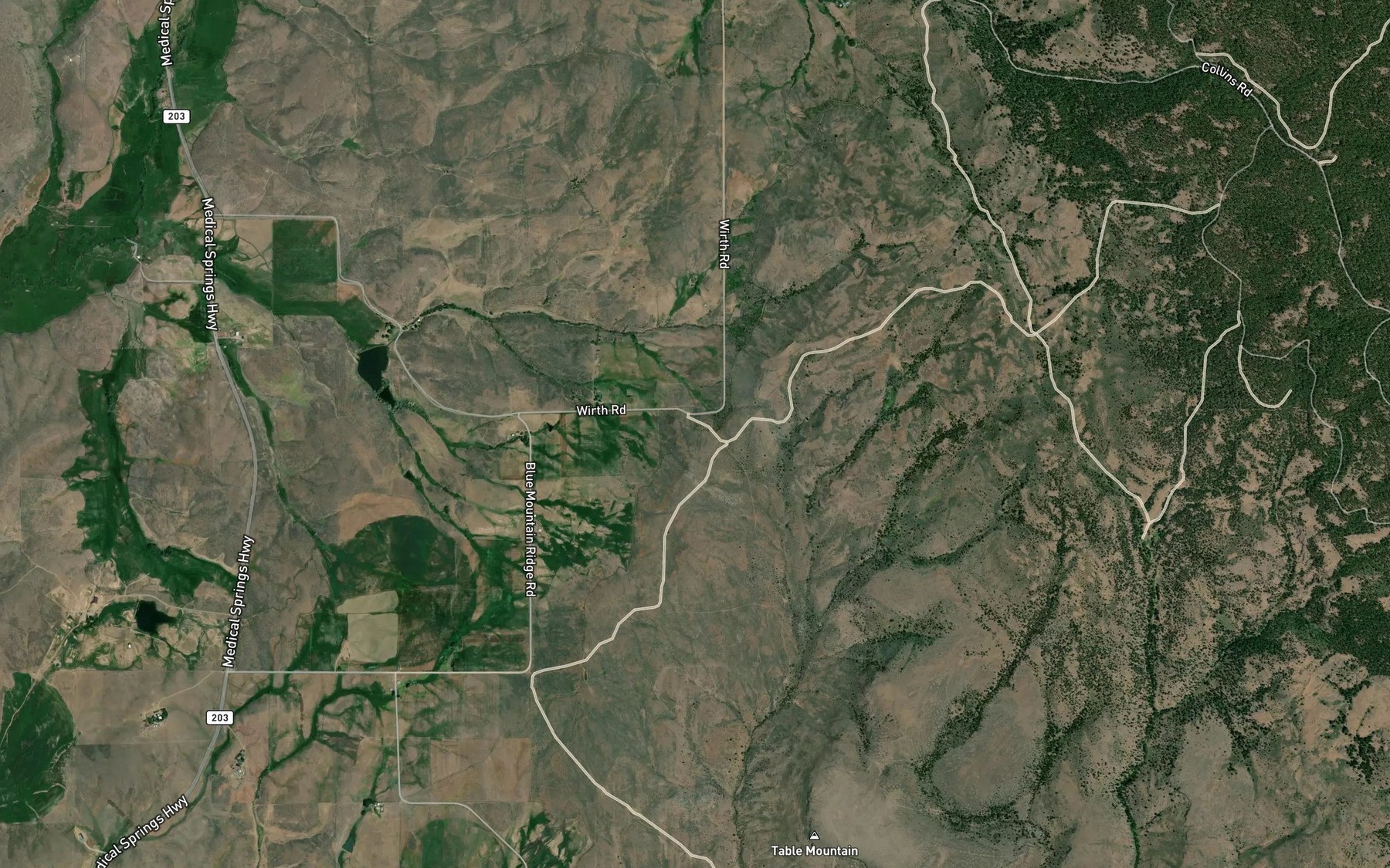 Satellite map of the Big Creek Ditch