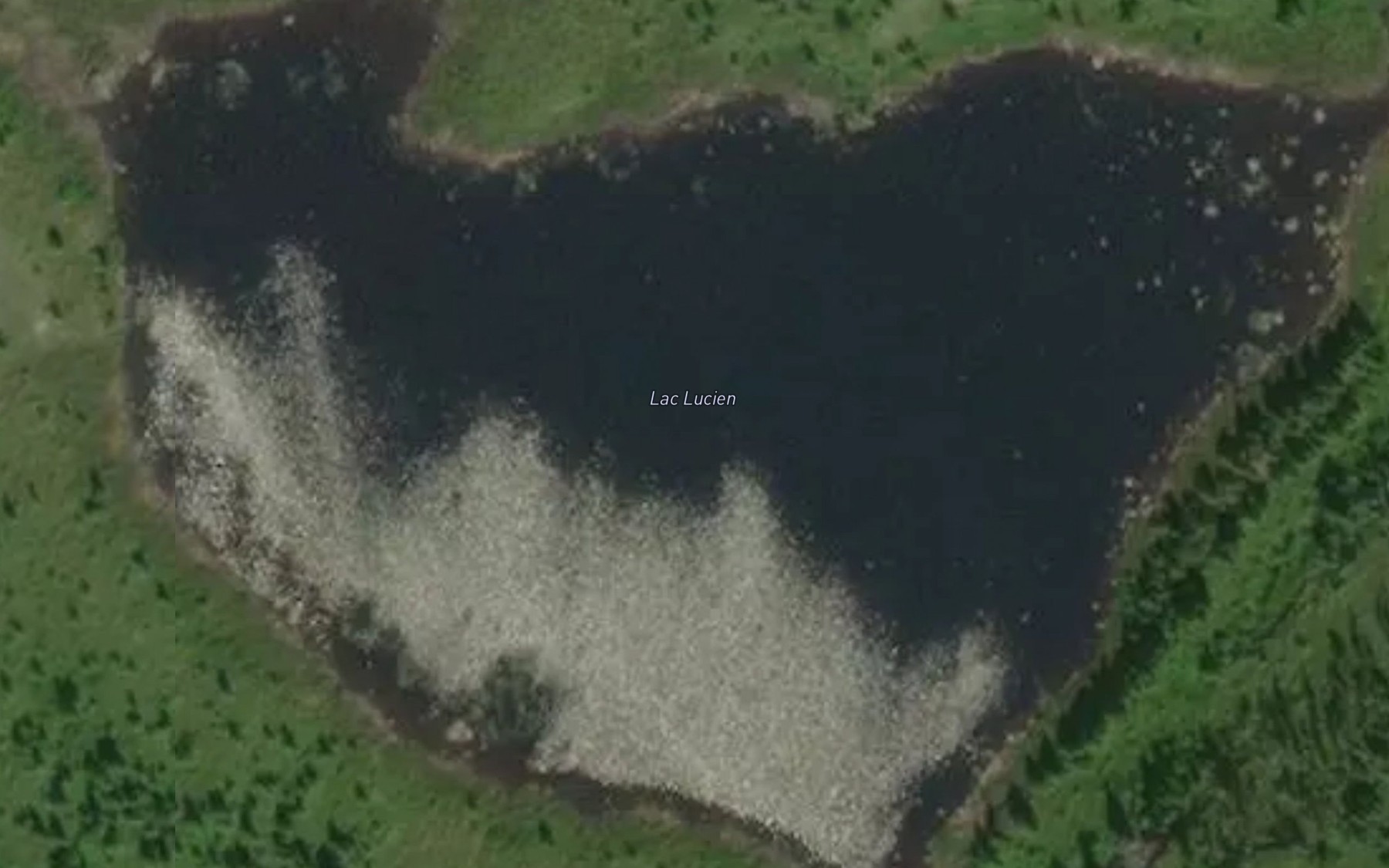 Satellite map of the Lac Lucien