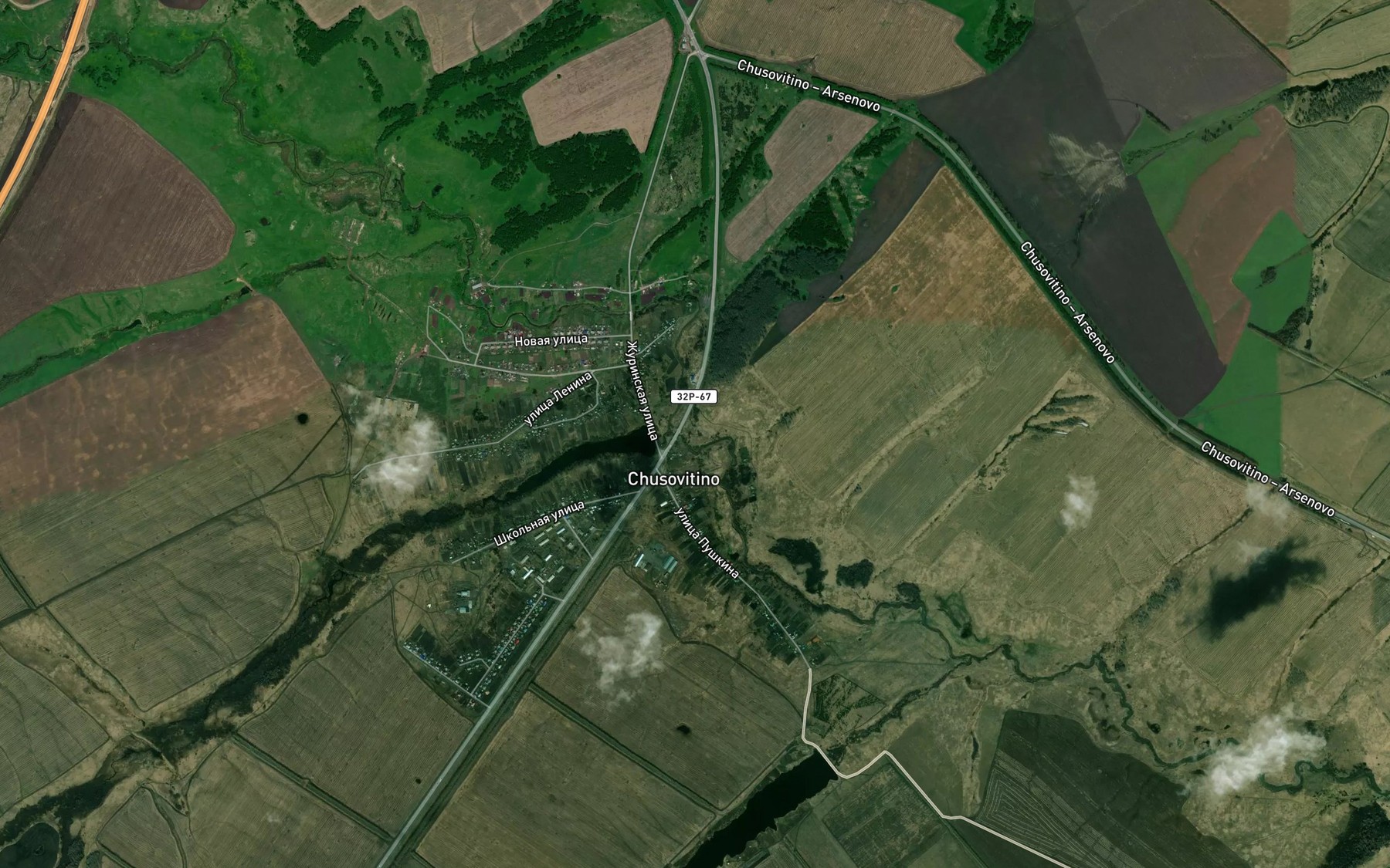 Satellite map of the Nizhnyaya Chernoushka