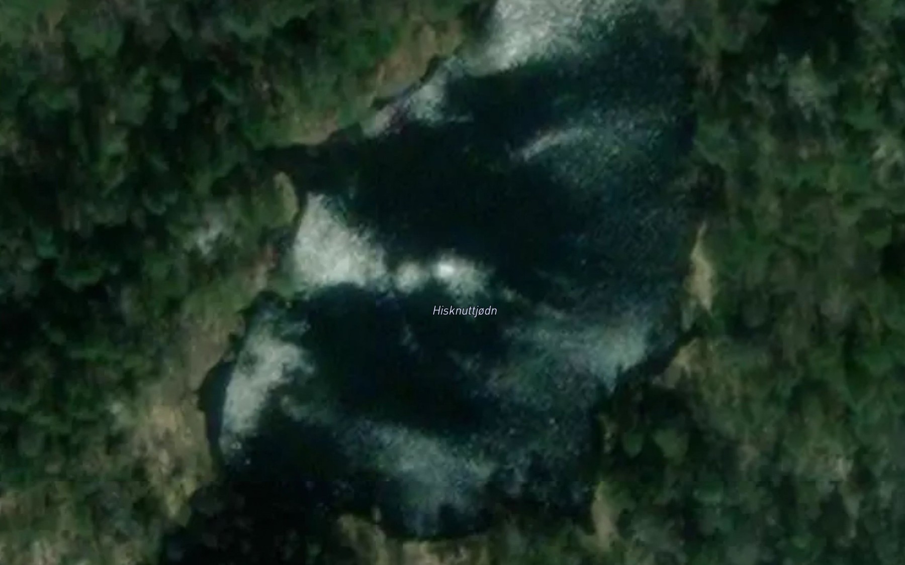 Satellite map of the Hisknuttjodn