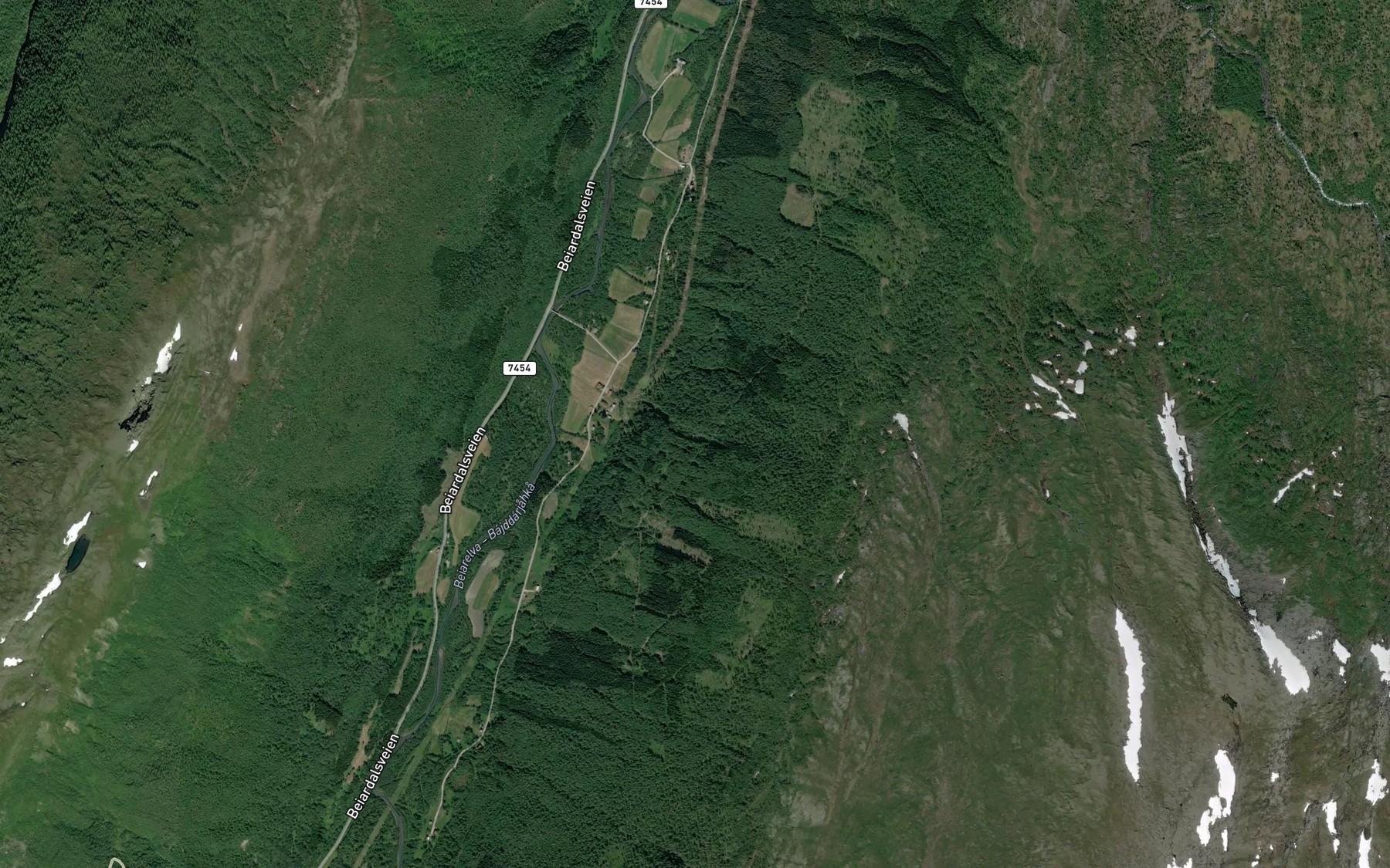 Satellite map of the Ronnbekken