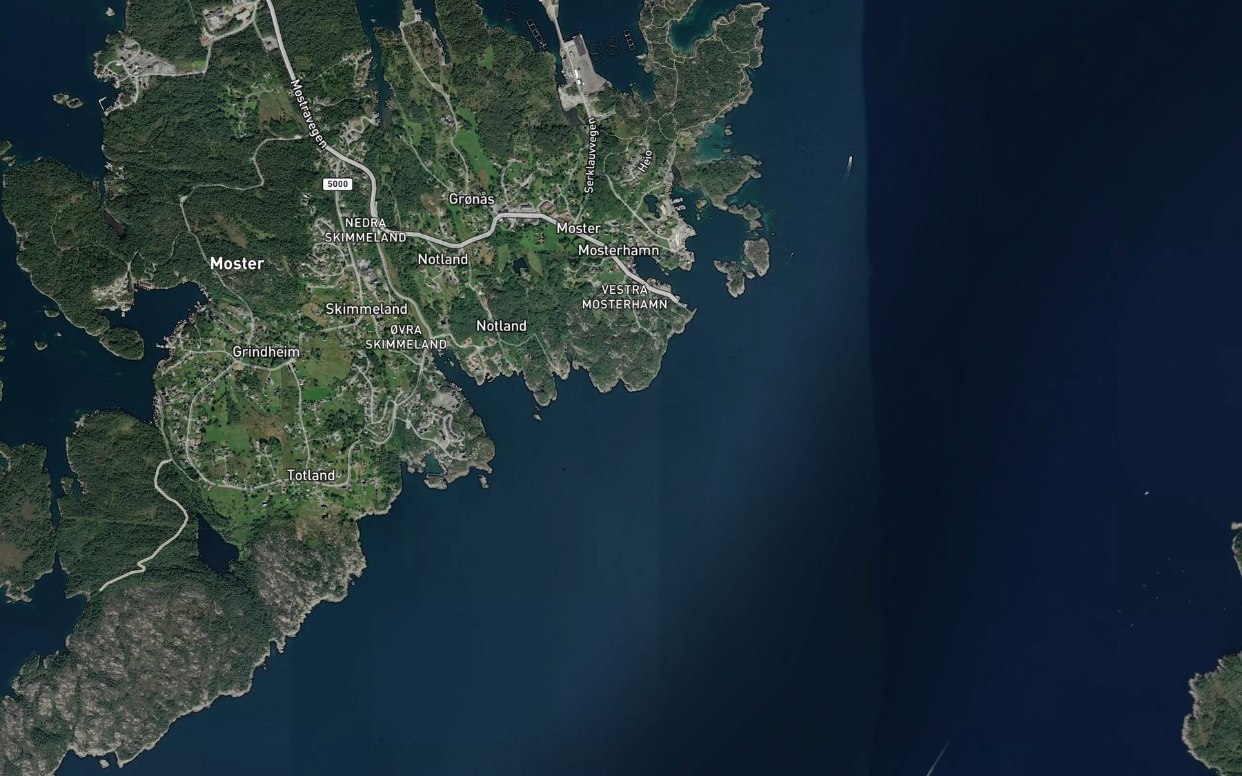 Satellite map of the Hamravika