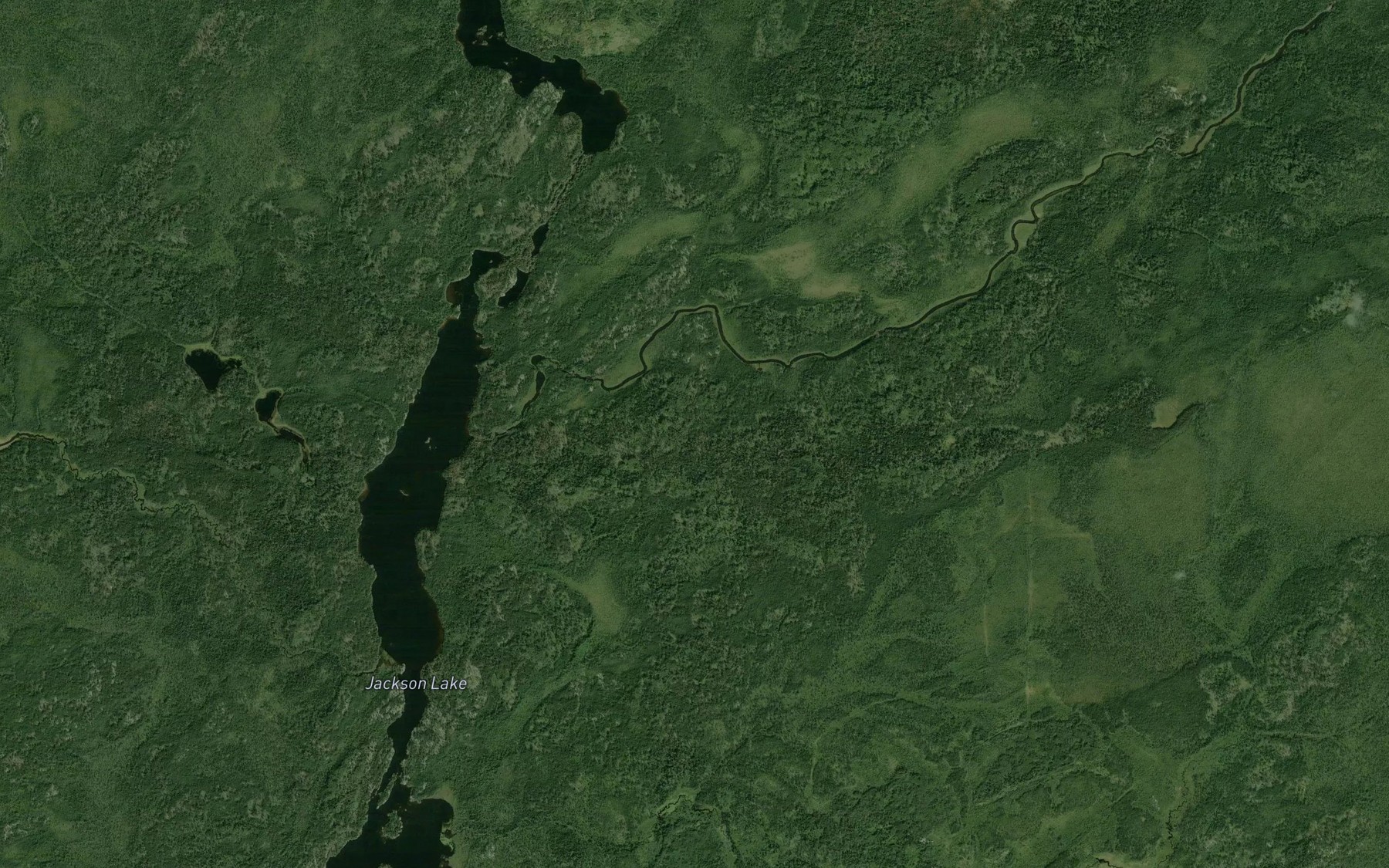 Satellite map of the Metcalfe Creek