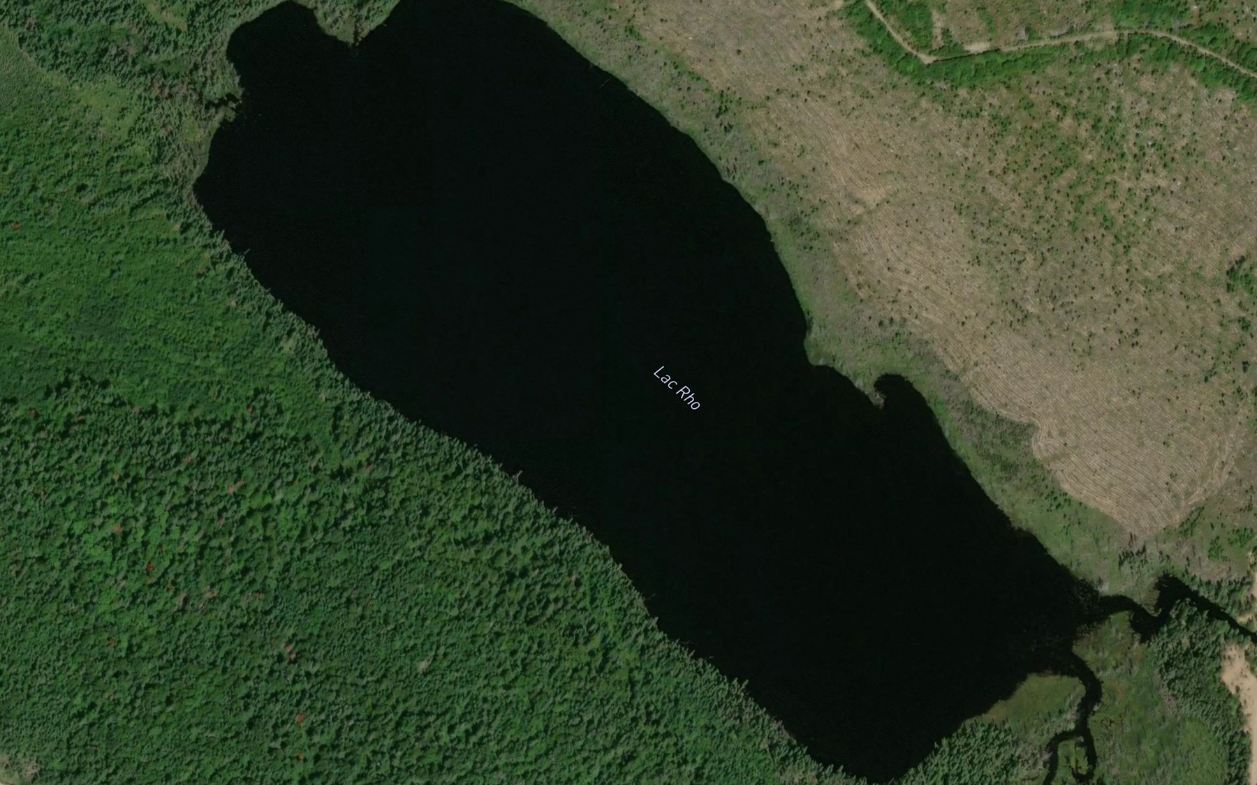 Satellite map of the Lac Rho