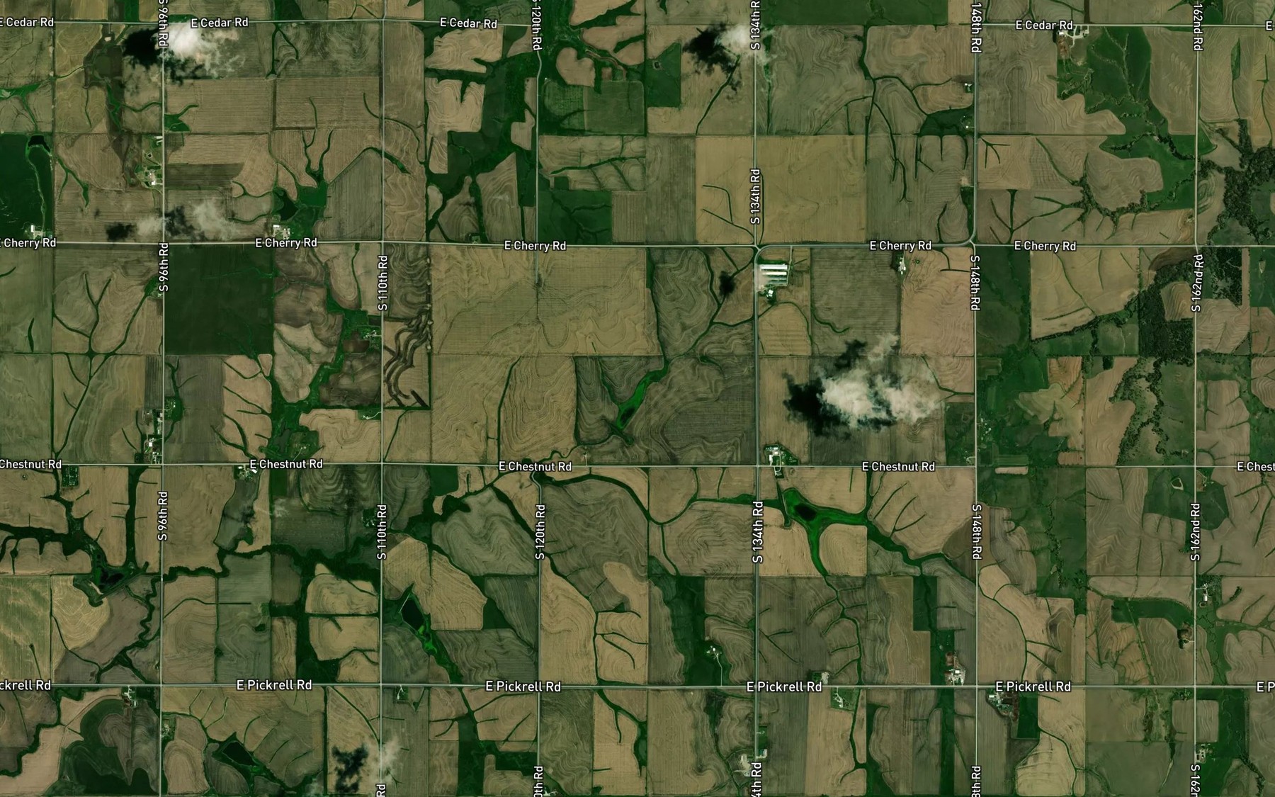 Satellite map of the Bear Creek Reservoir 7-G