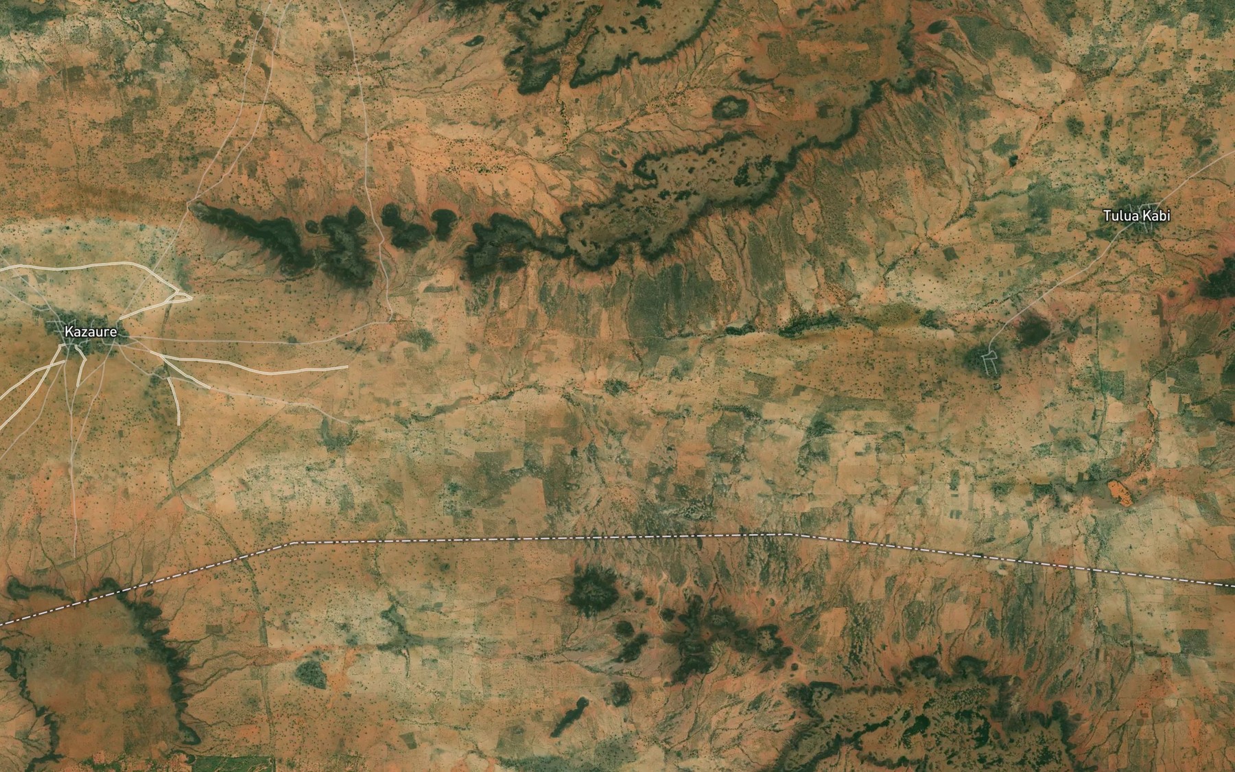 Satellite map of the River Ferakam