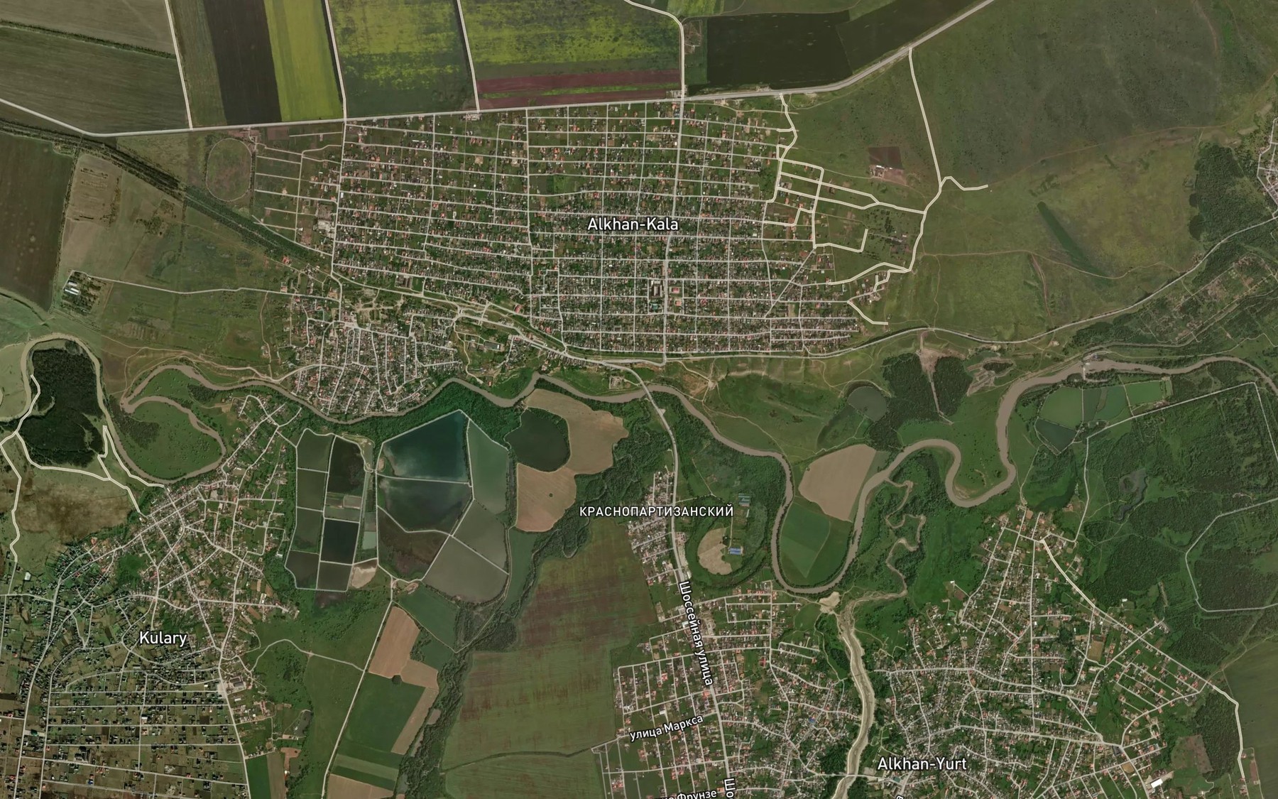 Satellite map of the Gekhi