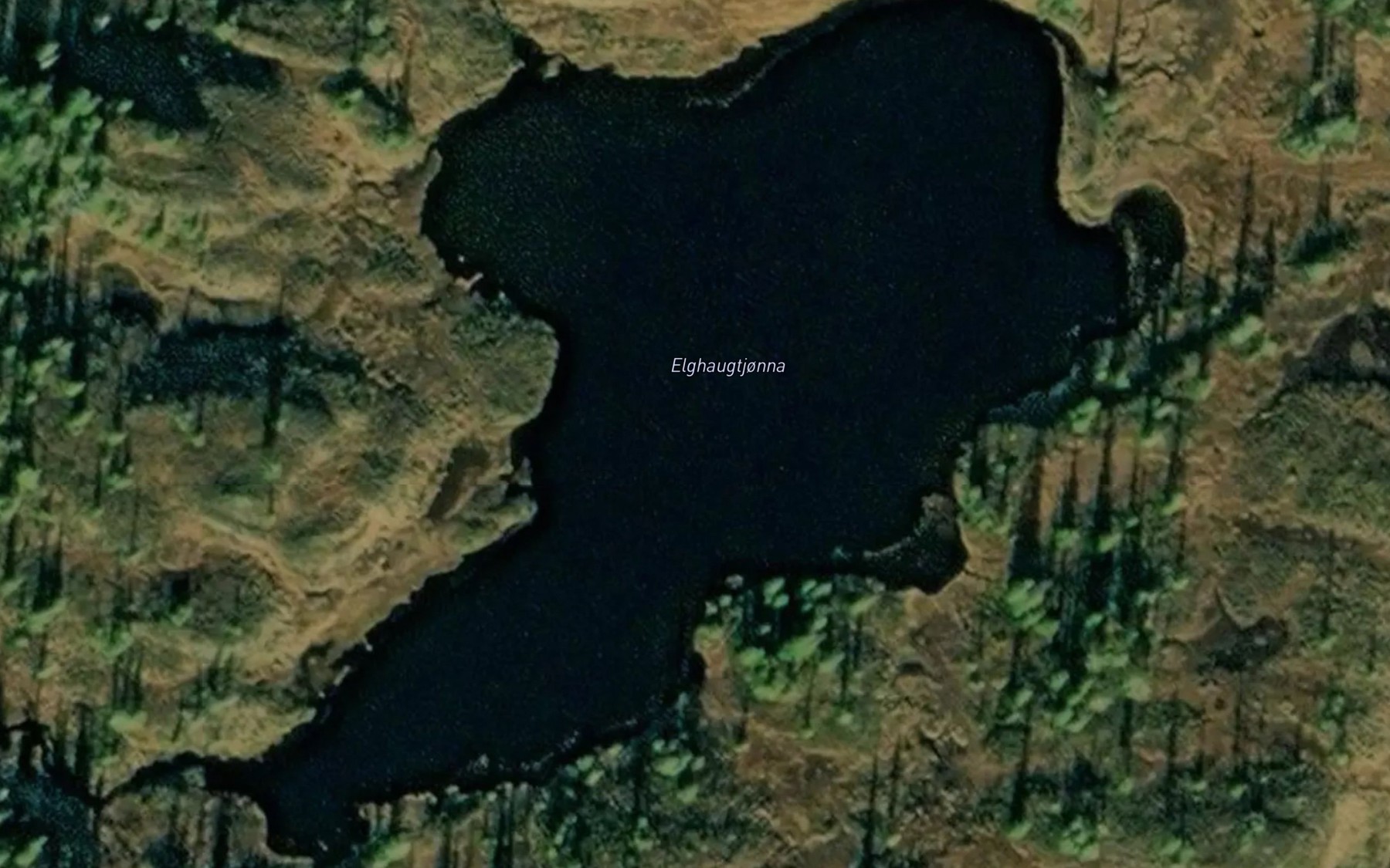 Satellite map of the Elghaugtjonna