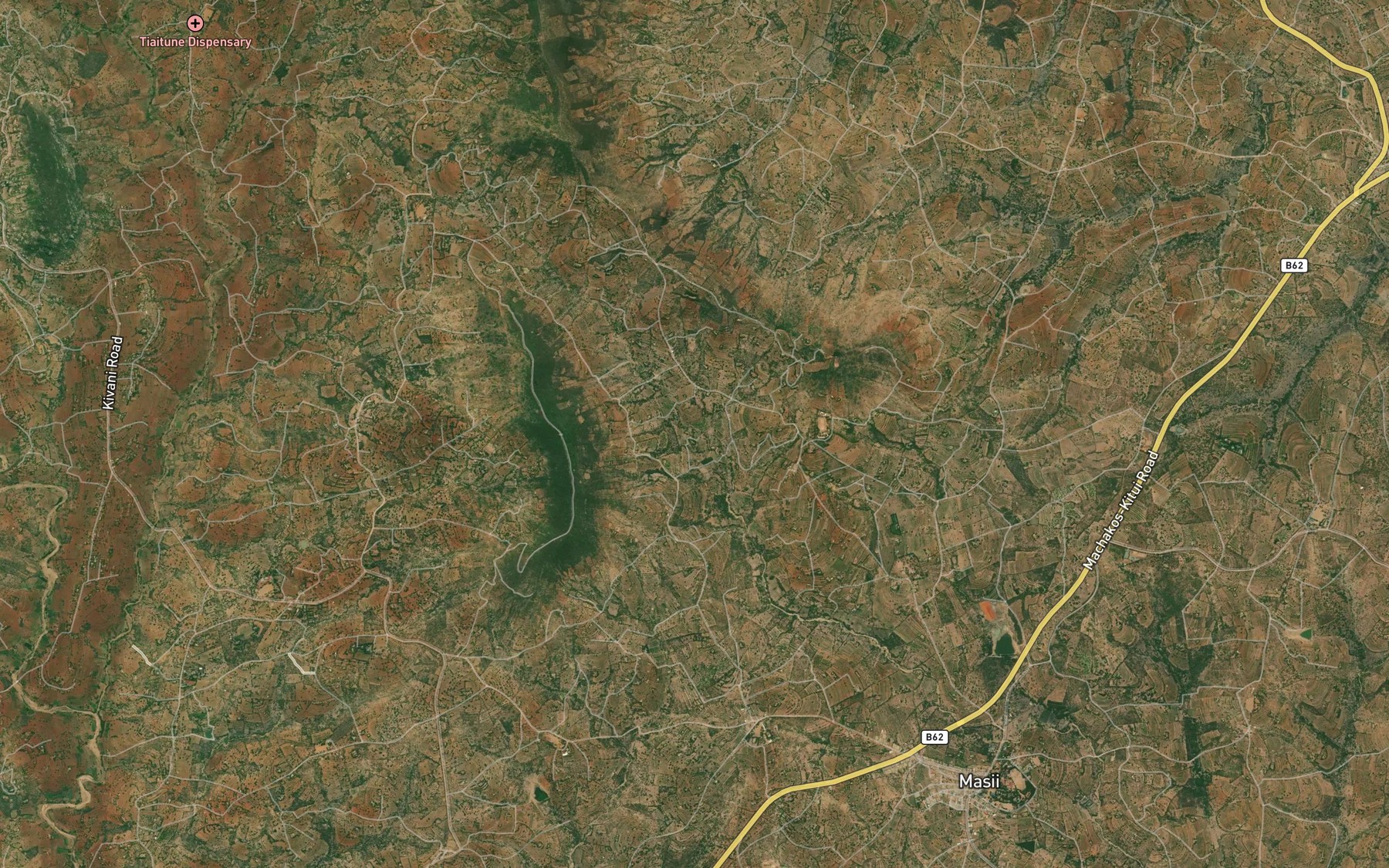 Satellite map of the Mithini Dam