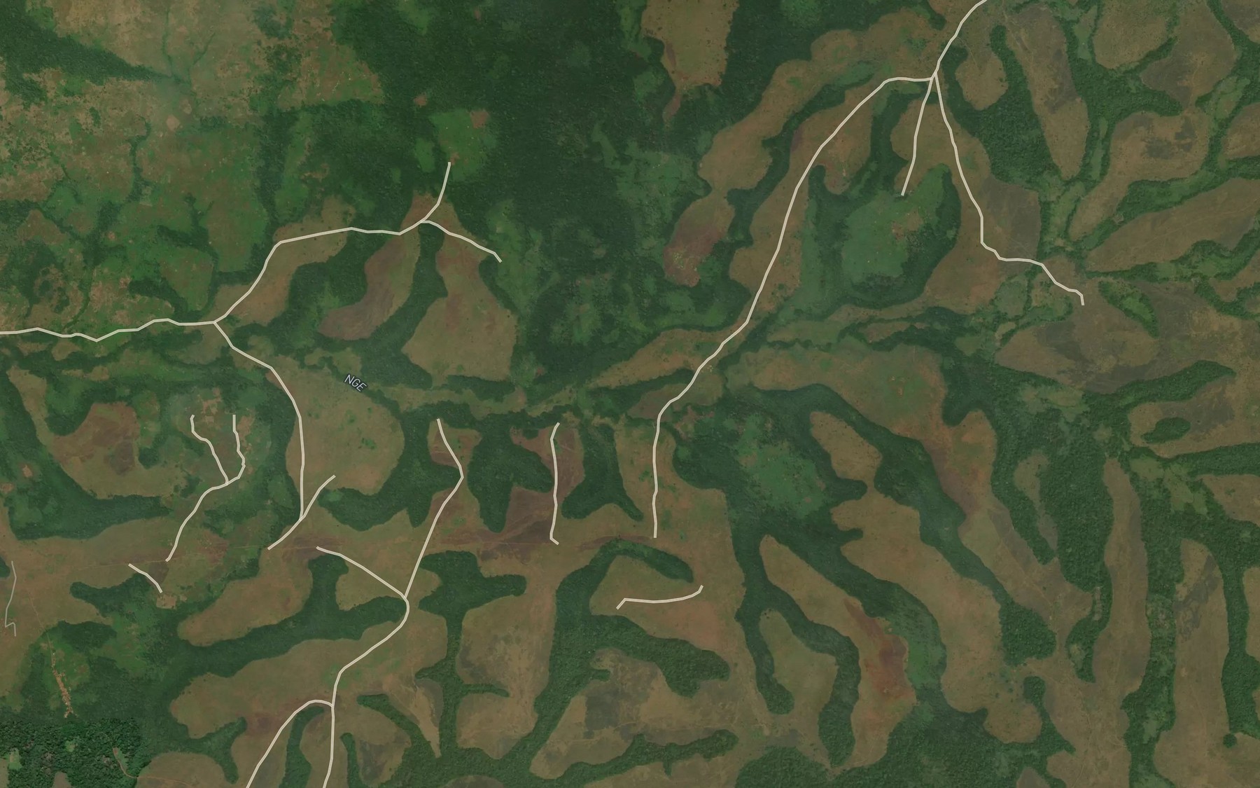 Satellite map of the Daki