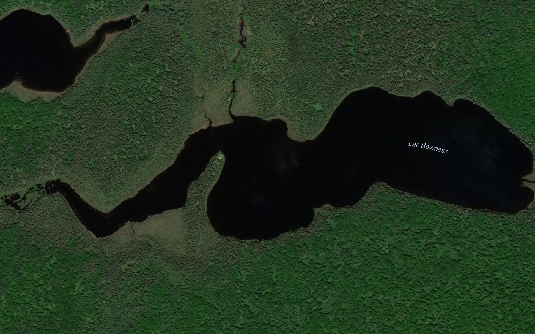 Satellite map of the Lac Bowness