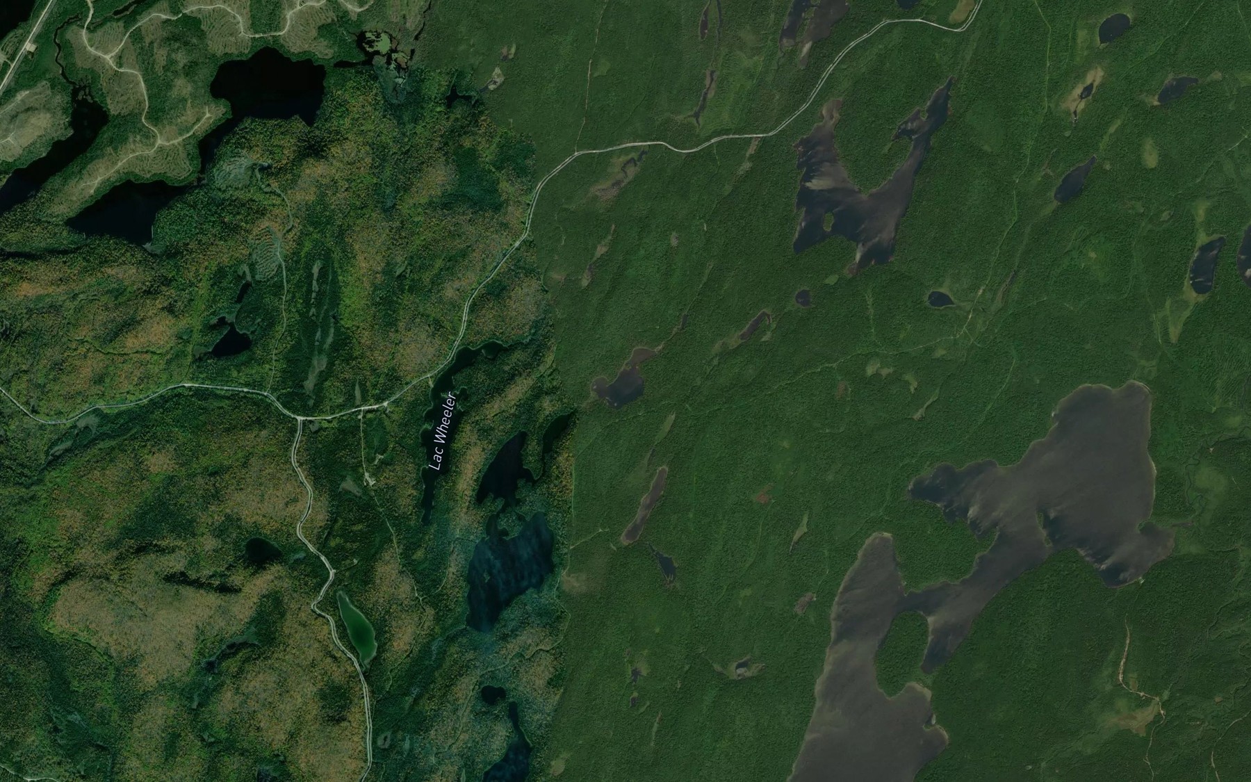 Satellite map of the Lac Monique