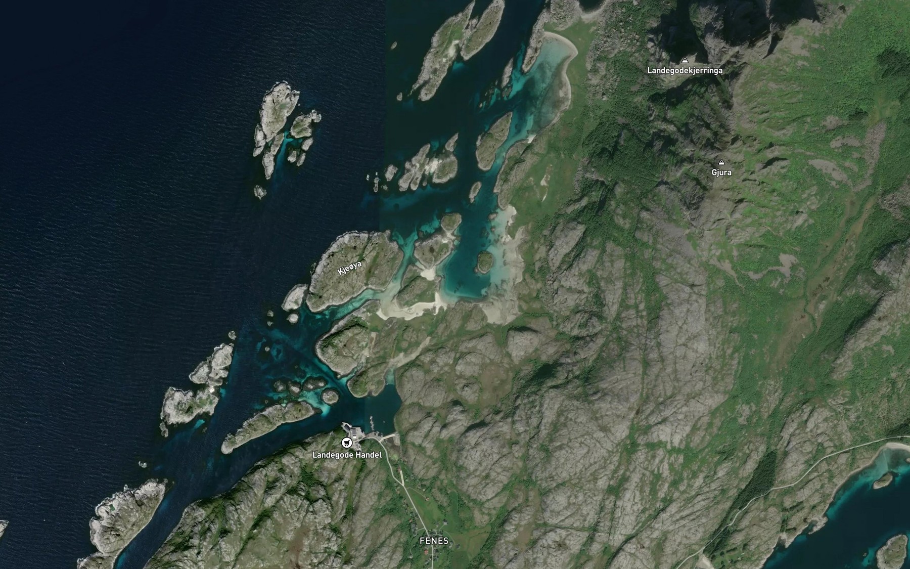 Satellite map of the Osan
