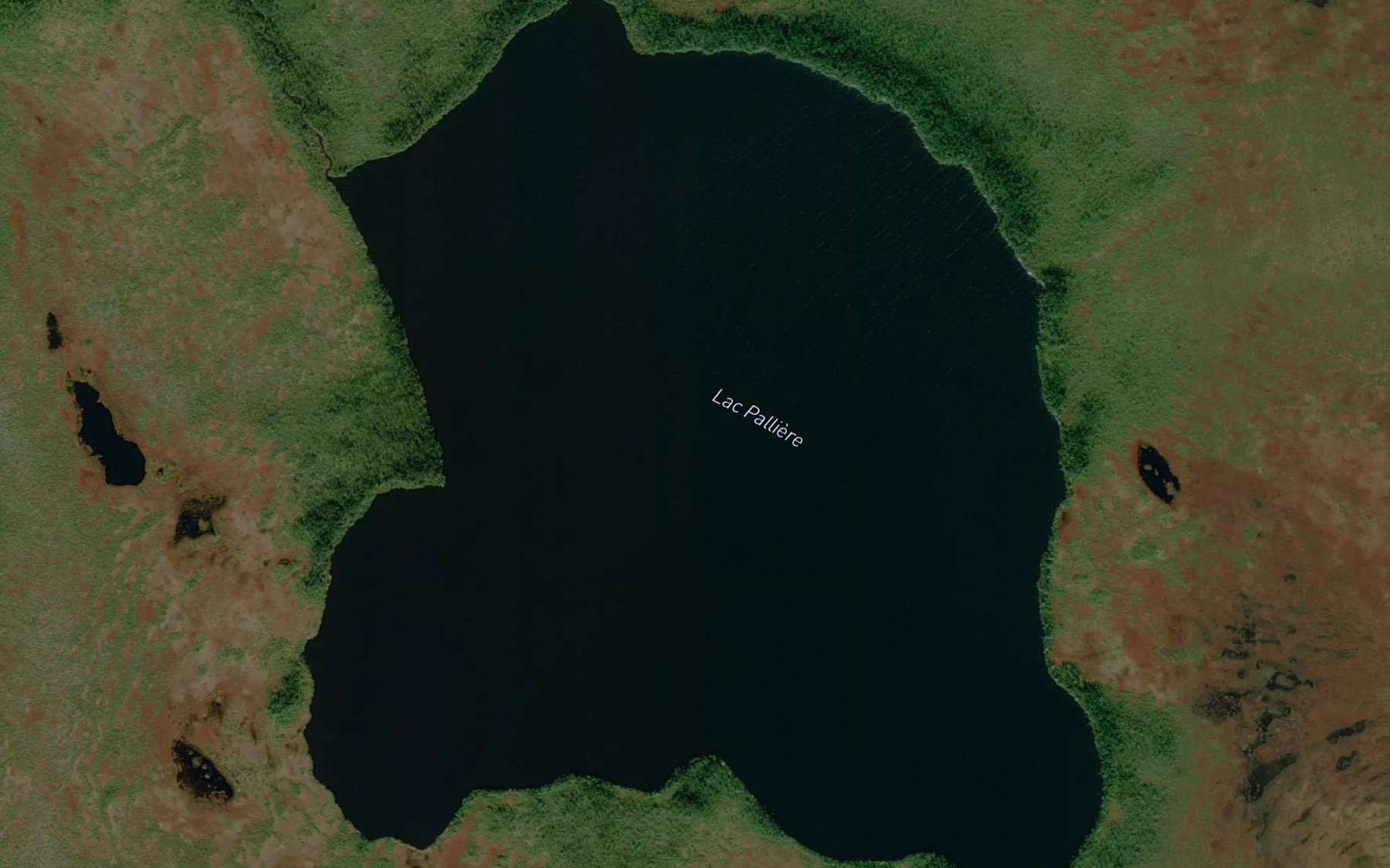 Satellite map of the Lac Palliere