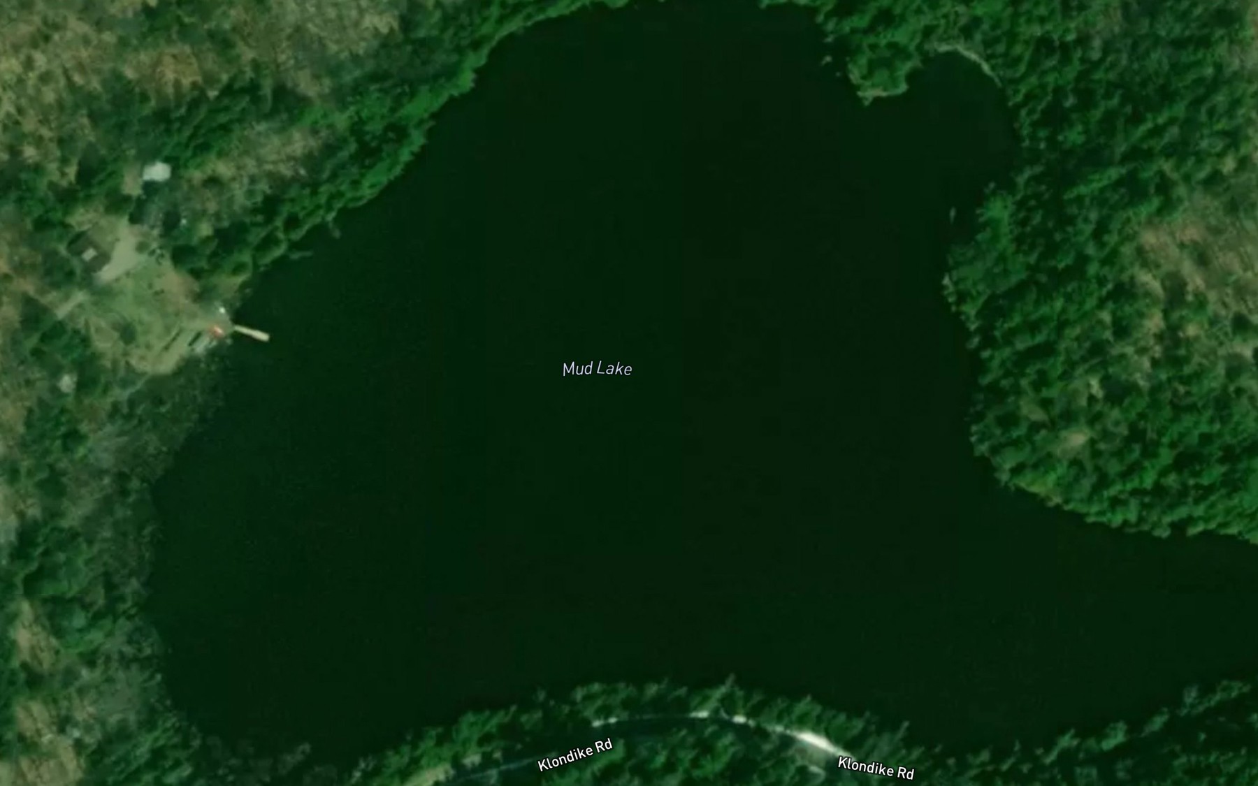 Satellite map of the Mud Lake