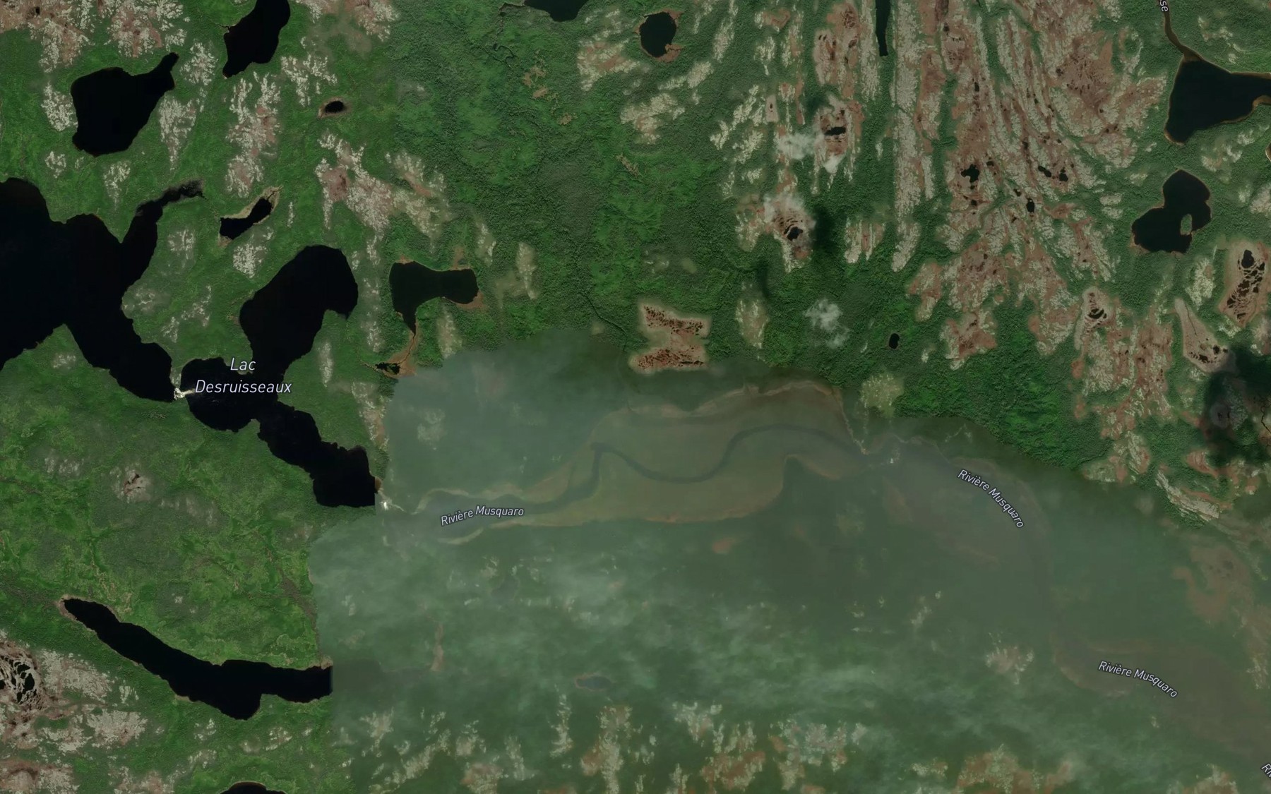 Satellite map of the Ruisseau a Pierriche