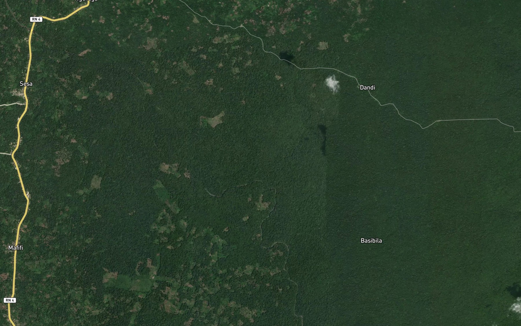 Satellite map of the Bombuo