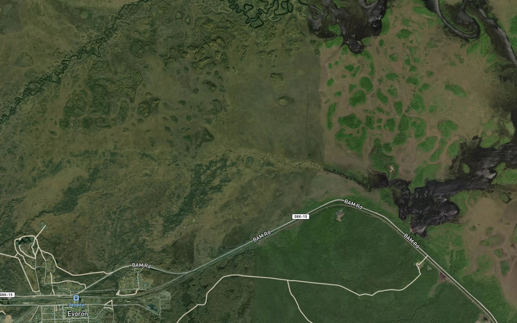 Satellite map of the Malyy Odan