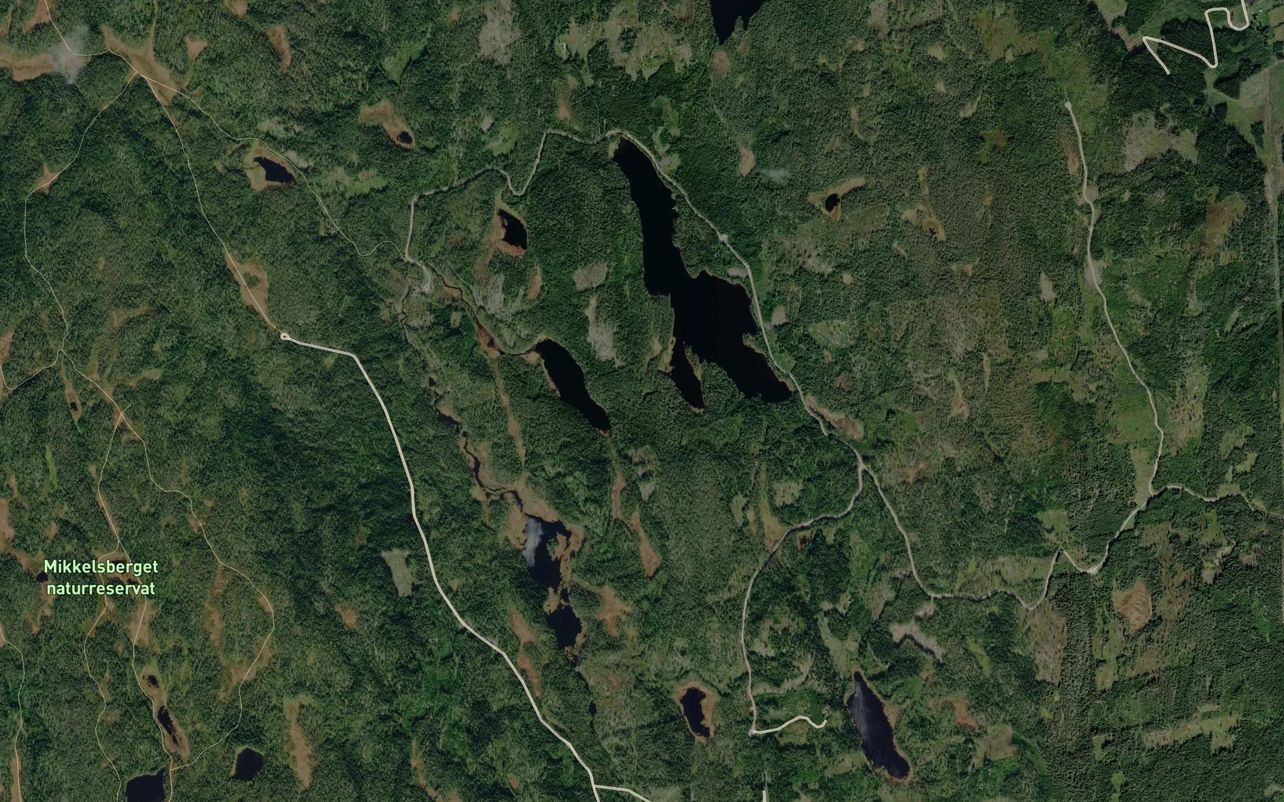 Satellite map of the Hakasjobekken