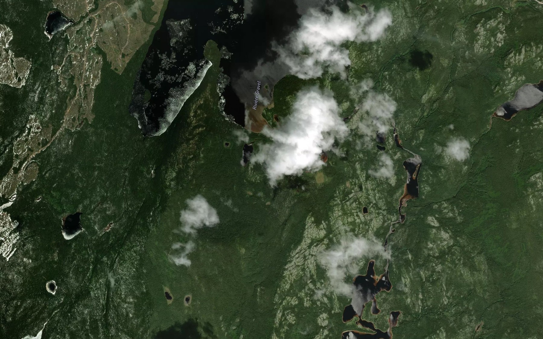 Satellite map of the Lac du Bonhomme-Hilaire