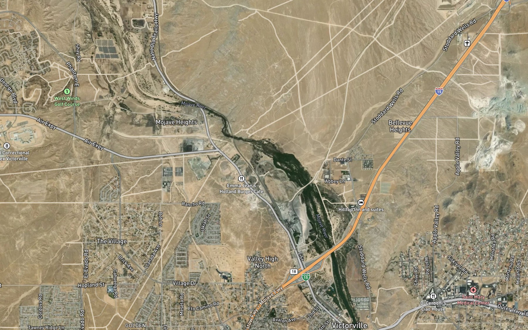 Satellite map of the Burkhardt Lake