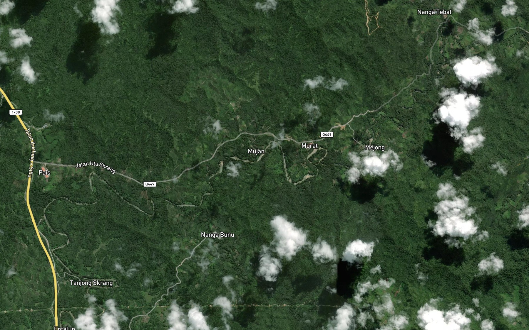 Satellite map of the Sungai Empayau