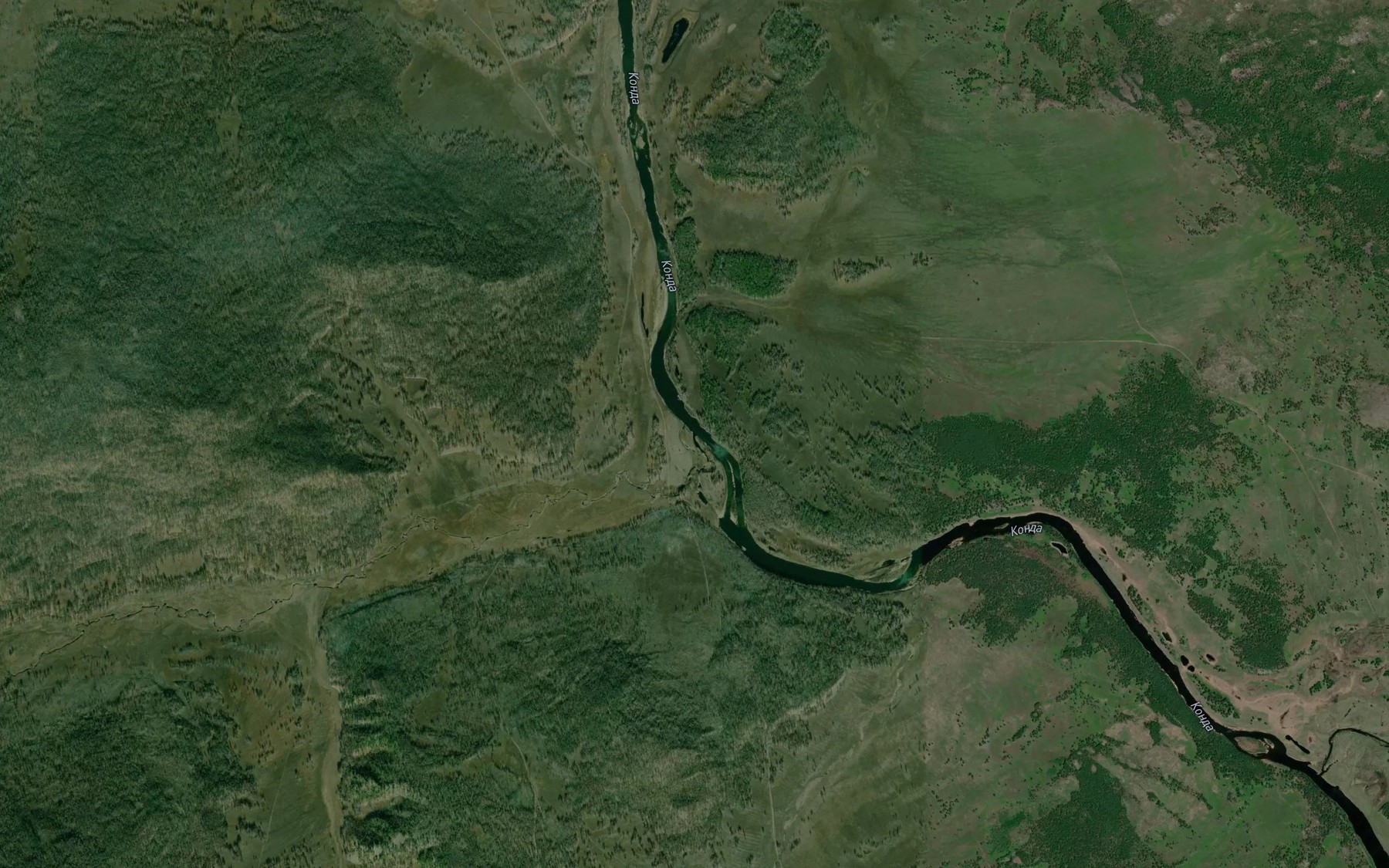 Satellite map of the Dolgaya Zhipkosh