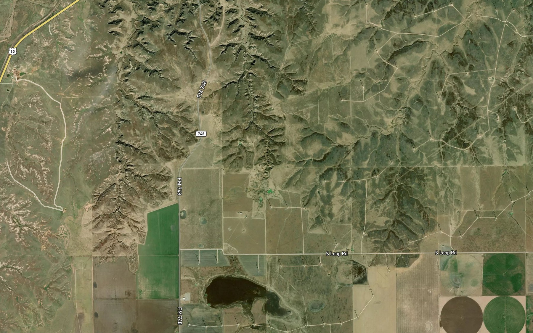 Satellite map of the Gill Lake