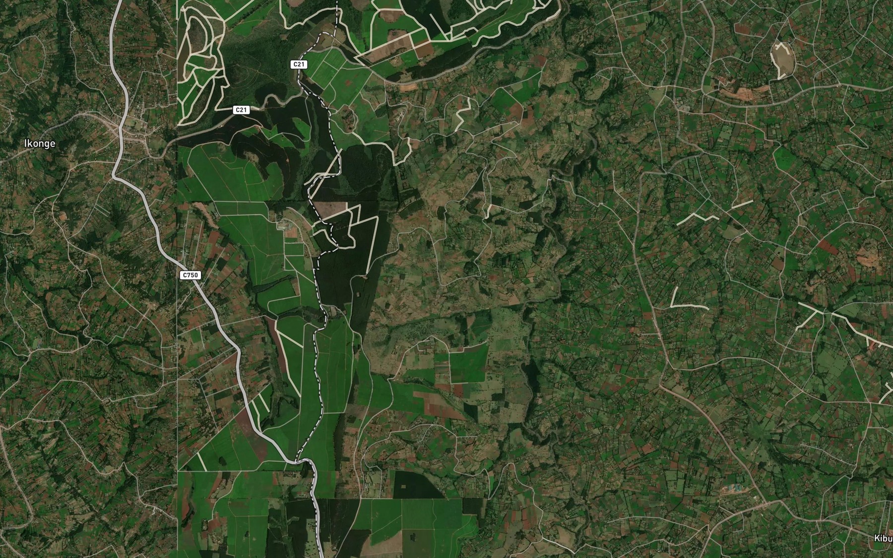 Satellite map of the Kimoro