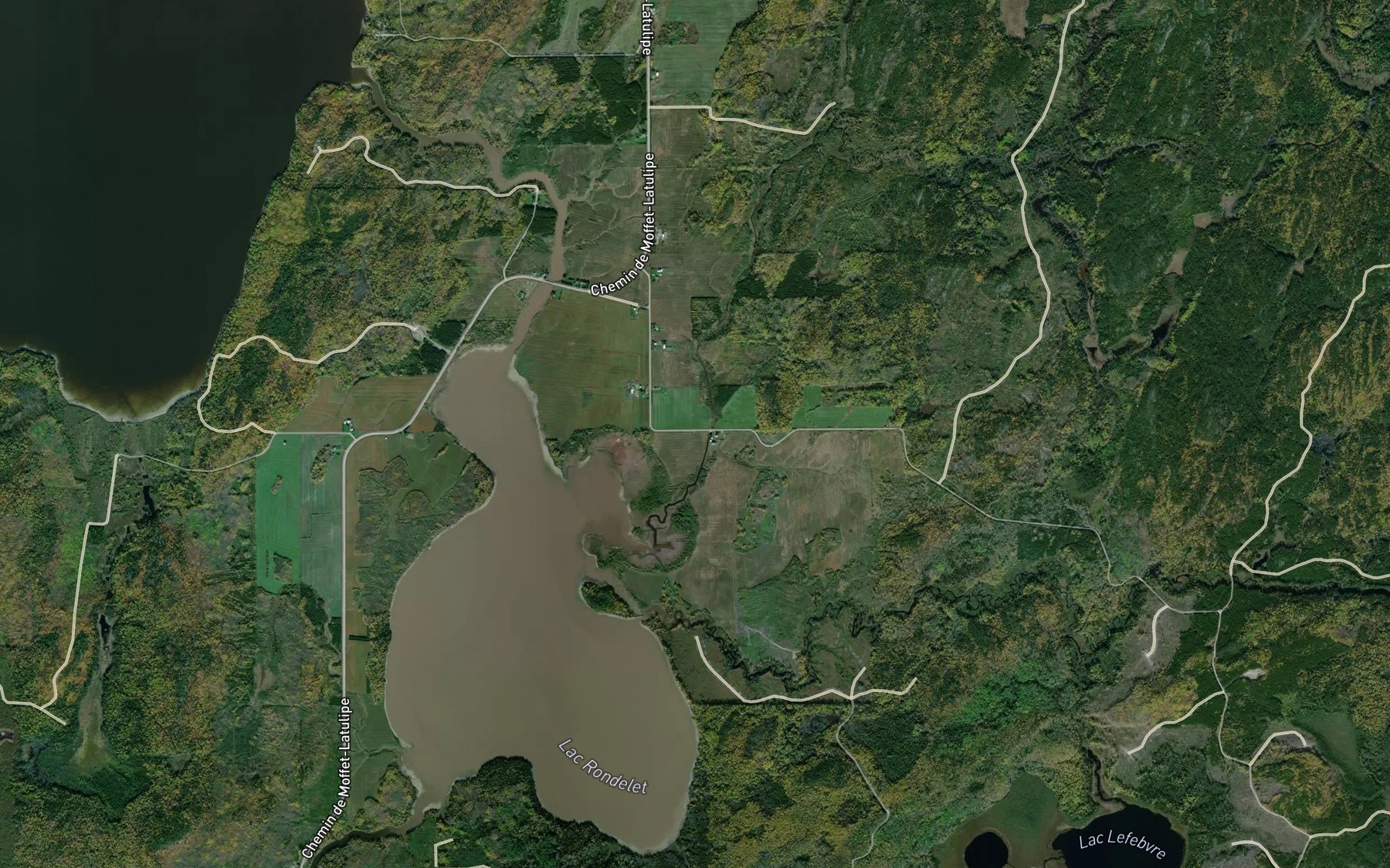Satellite map of the Cours d'eau Alexandre-Duquette