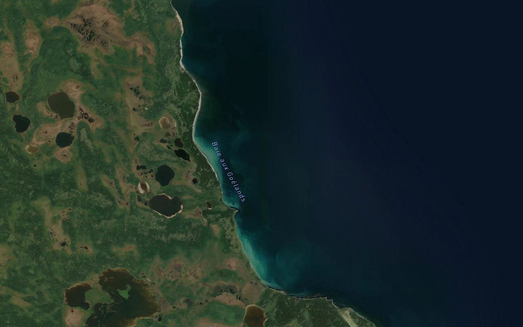 Satellite map of the Baie aux Goelands