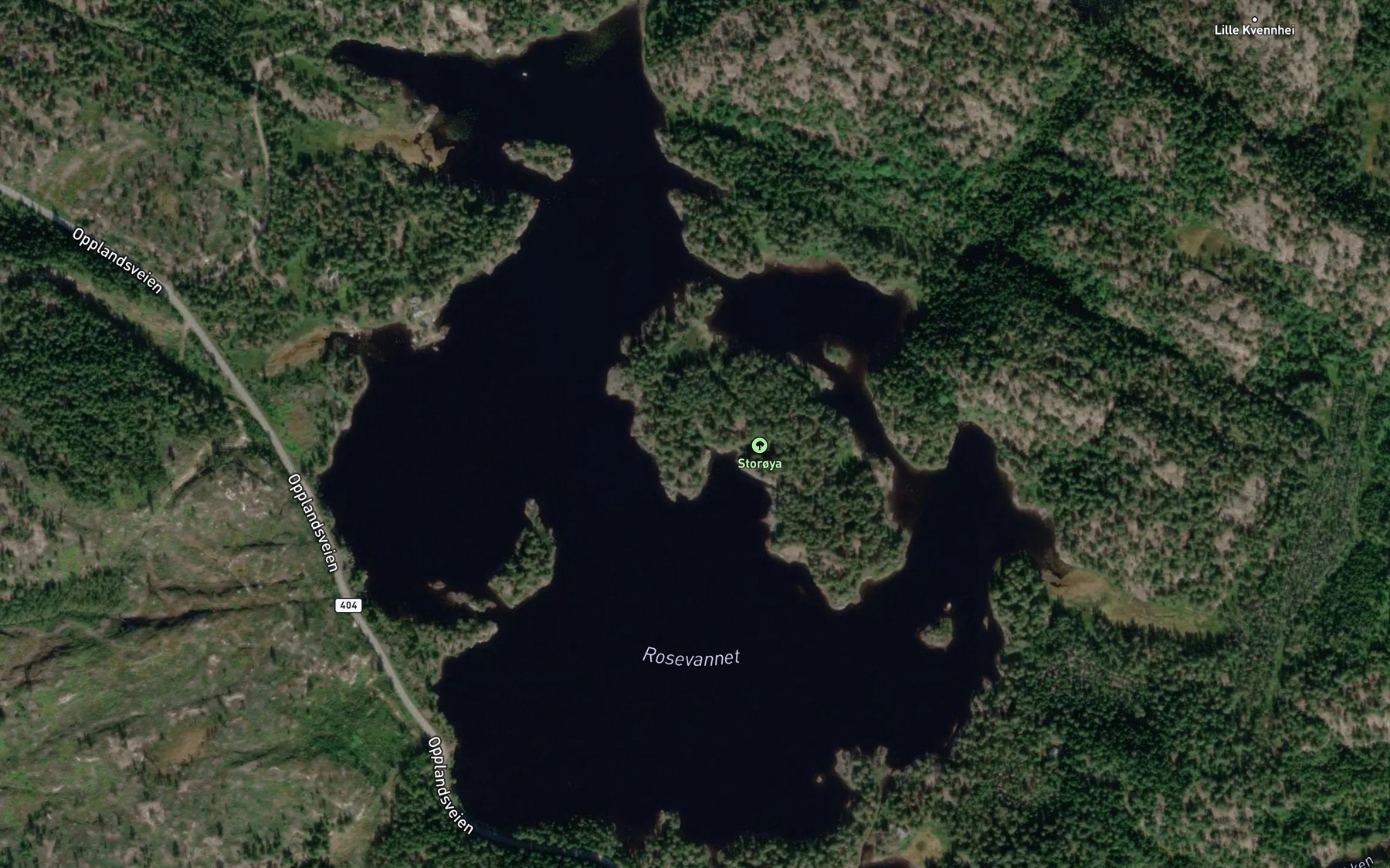 Satellite map of the Rosevannet