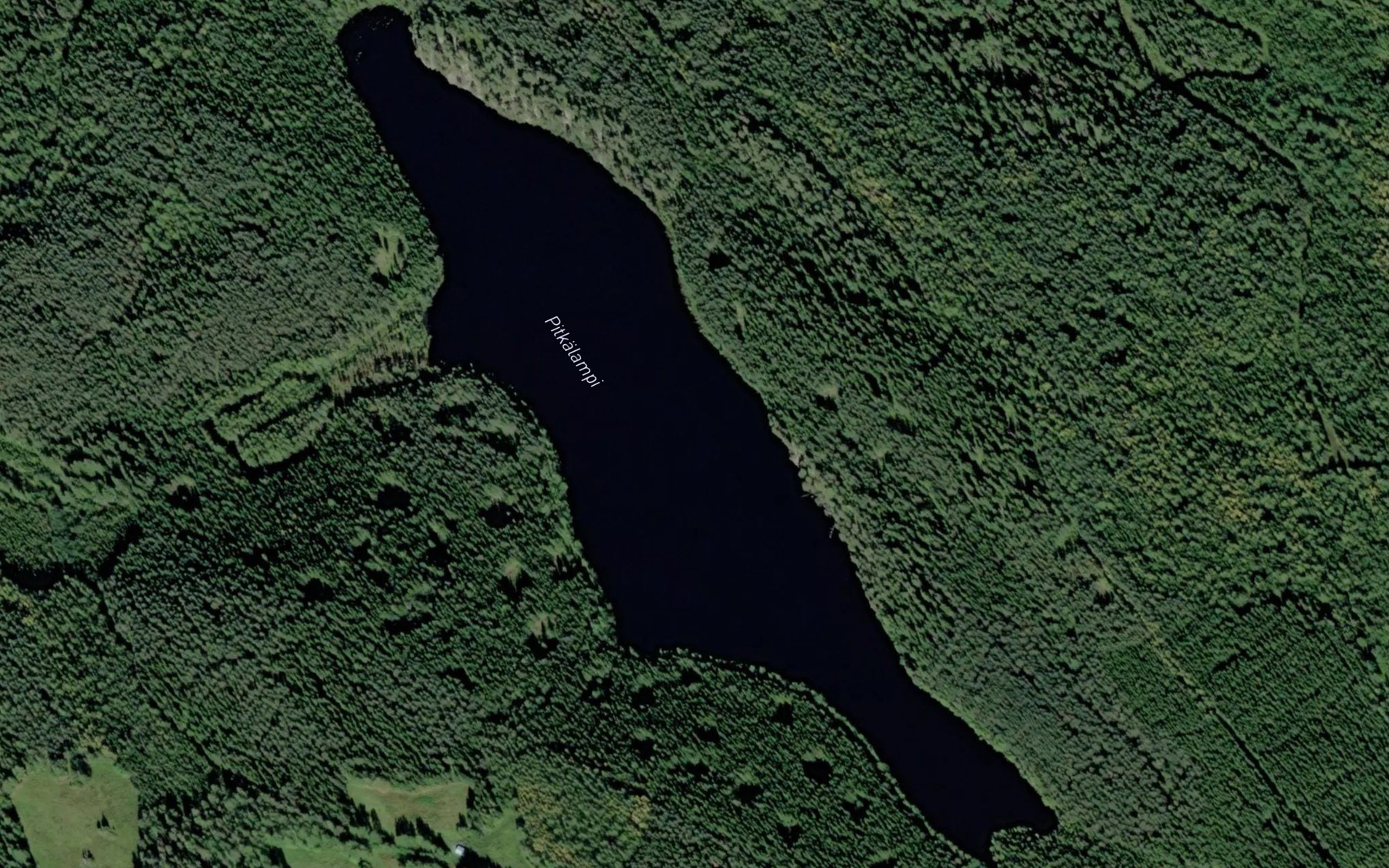 Satellite map of the Pitkalampi