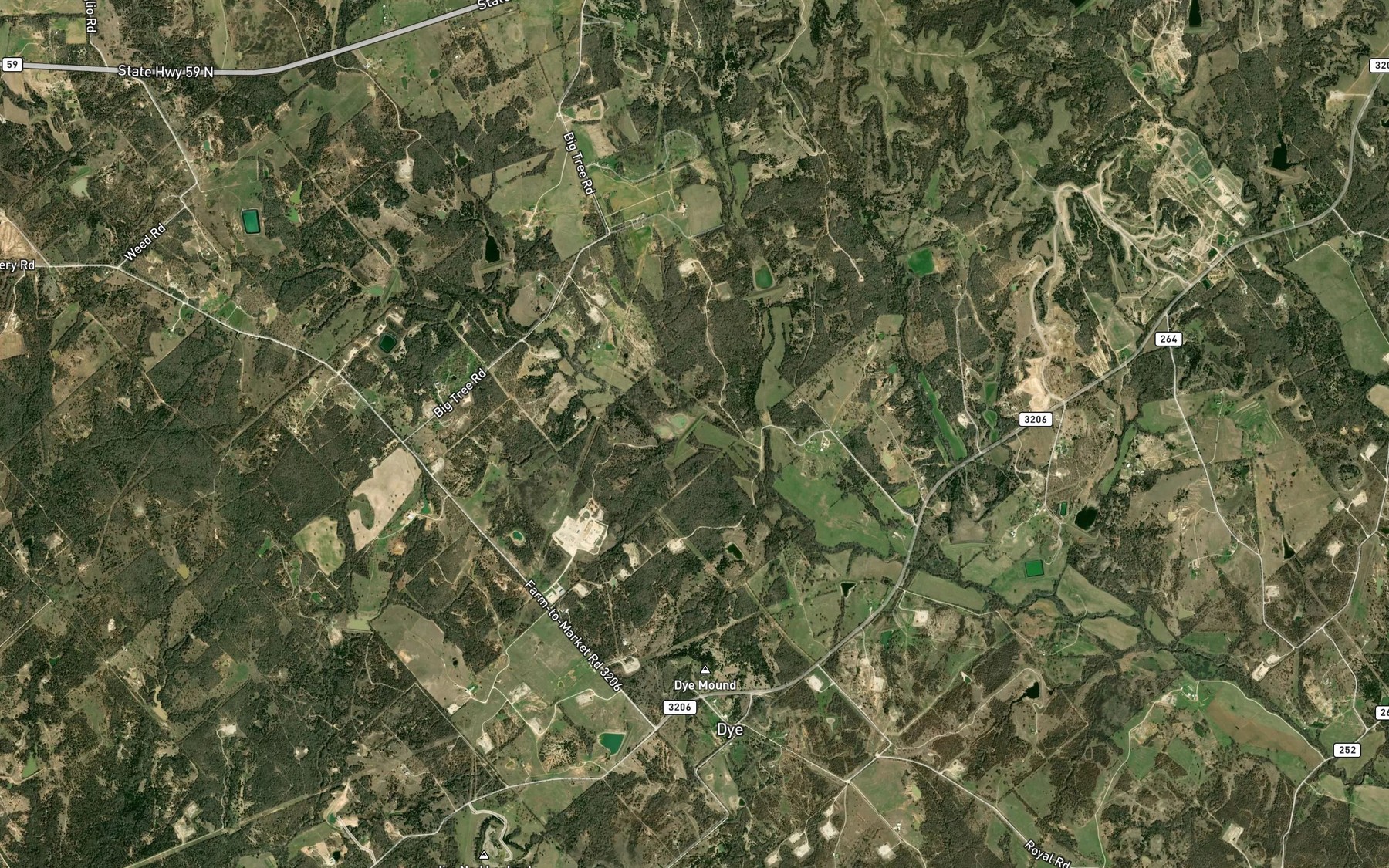 Satellite map of the Soil Conservation Service Site 2 Reservoir